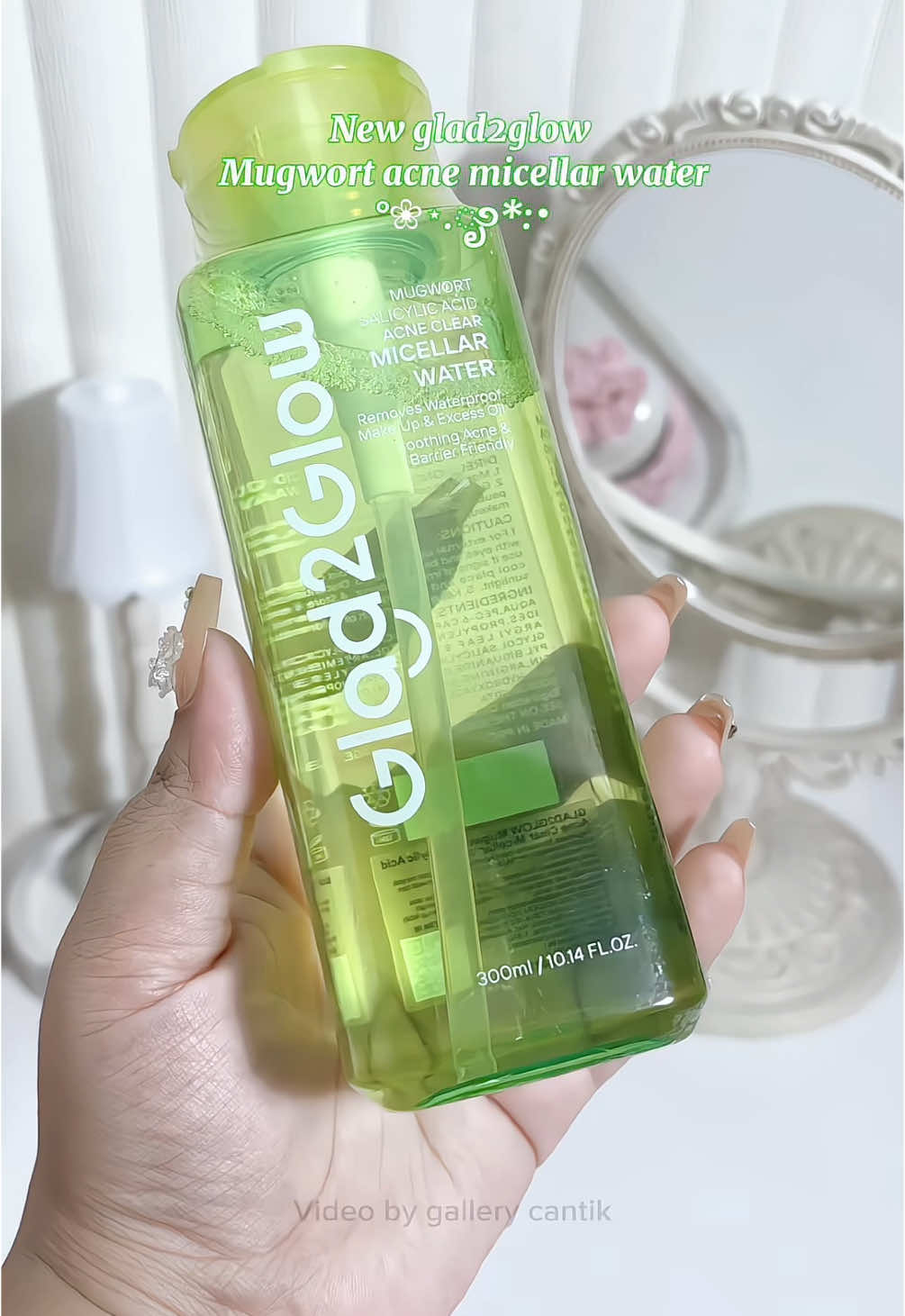 Akhirnya ada juga micellar water yg khusus kulit berjerawat 🥰🫶 #micellarwaterglad2glow #glad2glow 