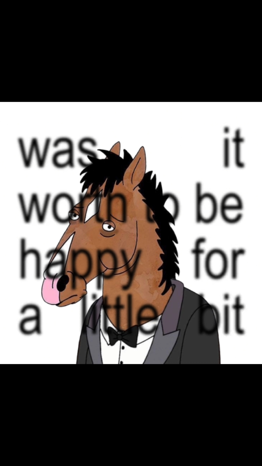 Was it worth to be happy for a little bit? #bojackhorseman #bojackhorsemanedit #bojackhorsemanaudio 