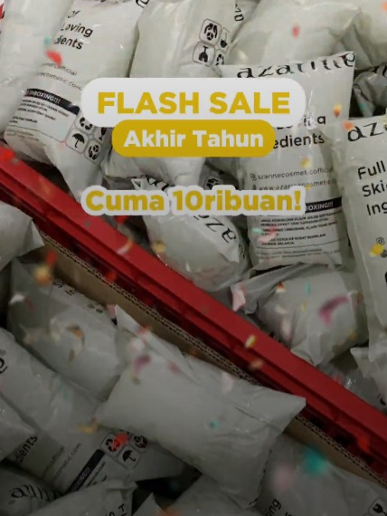 Flash sale akhir tahun cuma 10rb an!!😱🎉 Buruan join live dan checkout sekarang jugaaa‼️‼️ #flashsale#skincare #skincareroutine #skincareproducts #azarineskincare #fyp #azarinepromo