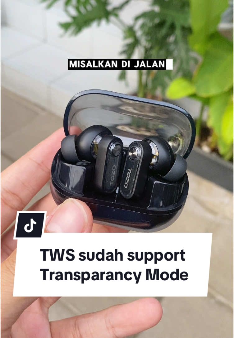 Rekomendasi TWS in ear yg sudah bisa transparancy mode. Jadi walaupun tws ini kedap ketika dipakai kita bs rubah jd transparan mode dan ttp bisa dengerin suara sekitar yaa #tws #twspremium #transparencymode #twsolahraga #twstozo #tozoaerosound3 