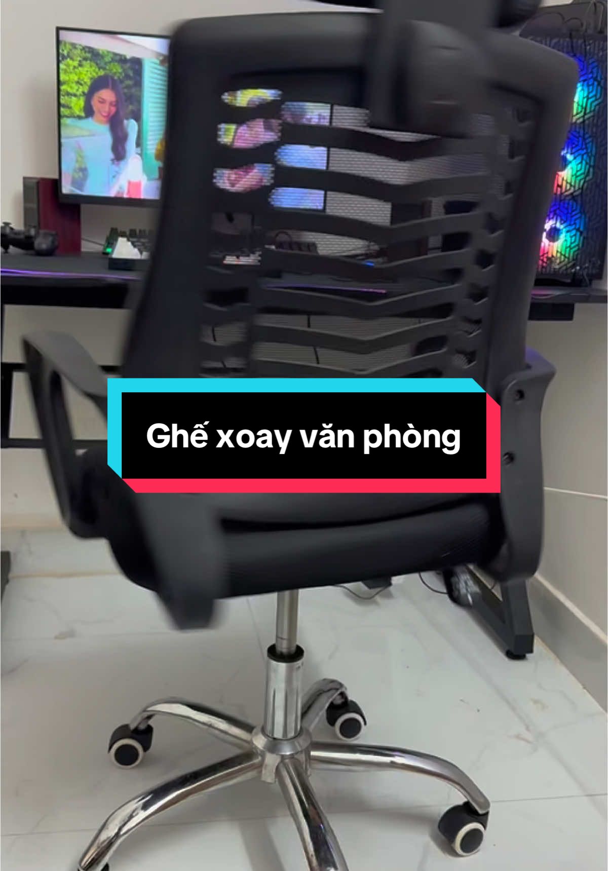 Ghế xoay văn phòng #ghexoay #ghevanphong #ghevanphongngalung #xuhuong 