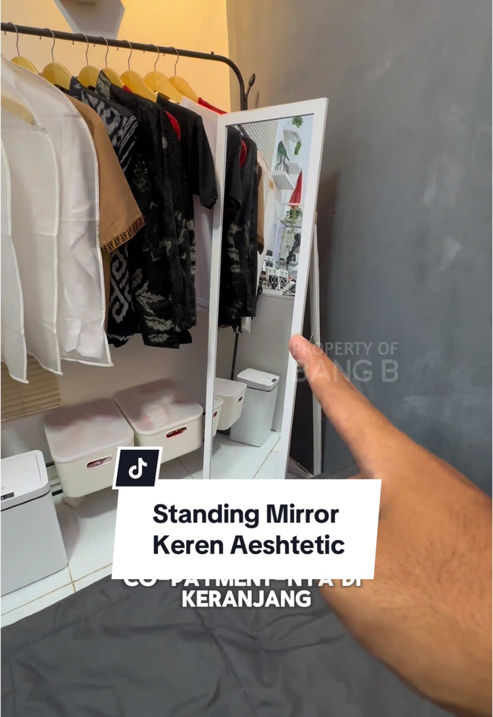 Membalas @Mahdi Bahtiar Standing Mirror nya Langsung aja di Checkout Payment aja di Keranjang Kuning Cuy #standing #standingmirror #standingmirrormurah #standingmirroraesthetic #cerminfullbody #bangb 