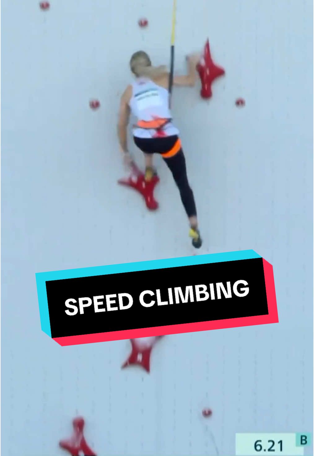 WOW! In a flash! ⚡⏱️ Aleksandra Miroslaw broke her own speed climbing world record twice, en route to winning gold at the Paris Games ⏪ #Paris2024 #olympics #speedclimbing