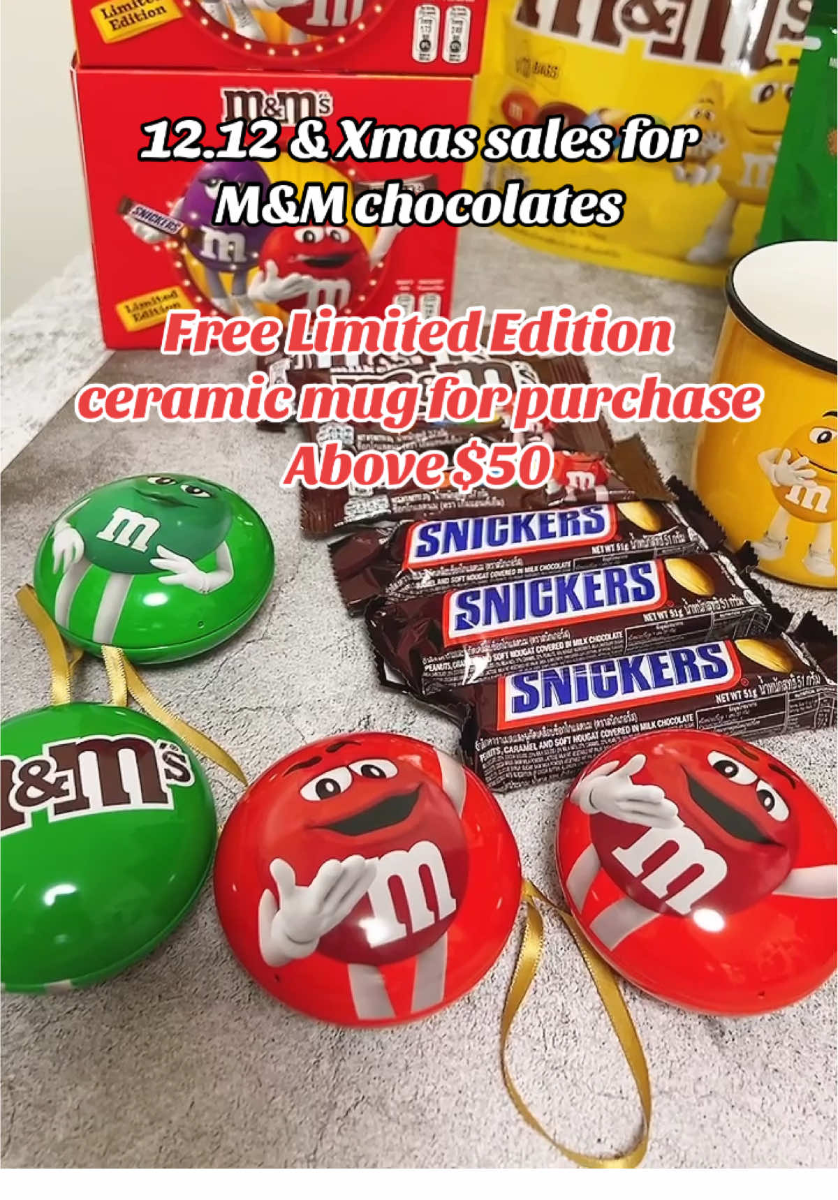 Get the party started this 12.12 and Christmas with M&M chocolate bundles! Perfect for gifts, treats, or stocking stuffers, they’re a festive favorite for everyone. Grab yours now – don’t miss out on this sweet holiday deal! #mnms #christmasdeals #1212sale #tiktoksg #tiktoksingapore #sgtiktok #singaporetiktok #tiktokmademebuyit #fypsg #createtowin #postandwin #weeklywedrush #sgbrandweek 