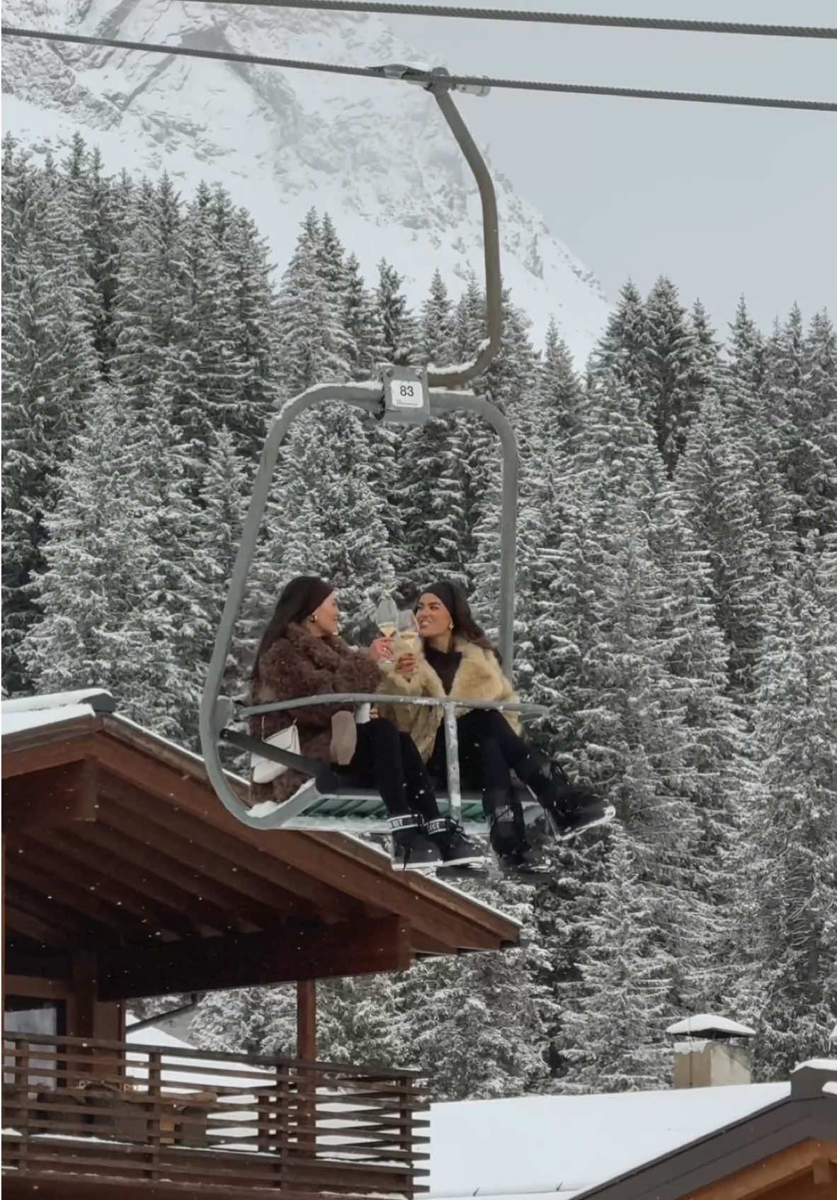 just here for the views 🤍🥂 #mood #wintervibes #besties 