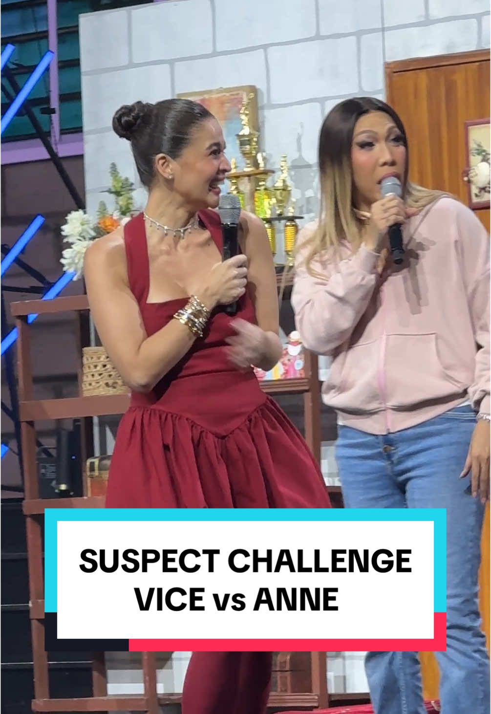 Ayan na ang mag-sisterette! #SuspectChallenge:  #ViceGanda vs #AnneCurtis #ABSCBNChristmasSpecial2024 #ItsShowtime #ABSCBN #AndTheBreadwinnerIs 