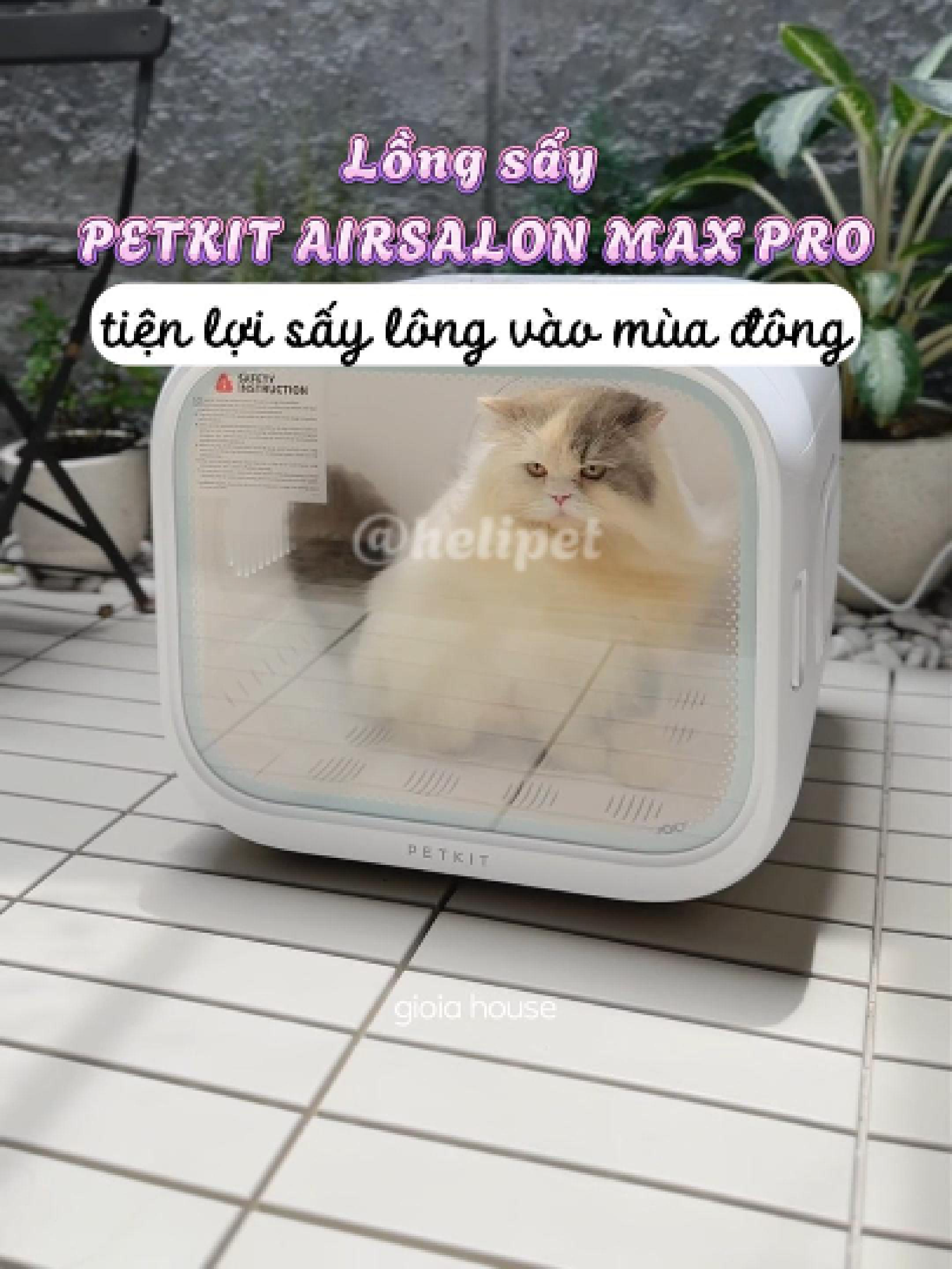Lồng sấy lông cho thú cưng Petkit AirSalon Max Pro tiện lợi hơn cho chủ nuôi tắm và sấy lông cho thú cưng vào mùa đông lạnh này. #petkitbyhelicorp #helipet #petkit #petkitpurobot #longsaychomeo #longsaylongchomeo #petkitairsalonmaxpro #xuhuong #viral