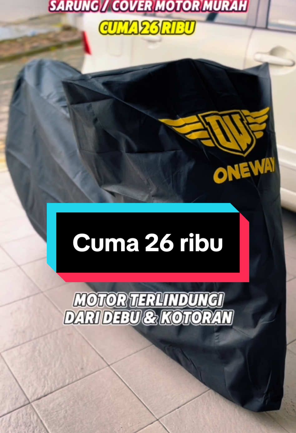 Sarung motor murah anti debu, cuma 26 ribu saja 😊👍 #sarung #sarungmotor #covermotor #oneway #pelindungmotor #antidebu #murahbanget #belilokal #cuantanpabatas #gebyarbelanjadesember #1212 #promoguncang1212 #wibgajian #megaguncang1212 #guncang1212 #TikTokShop #affiliatetiktok #fyp #fy #trending