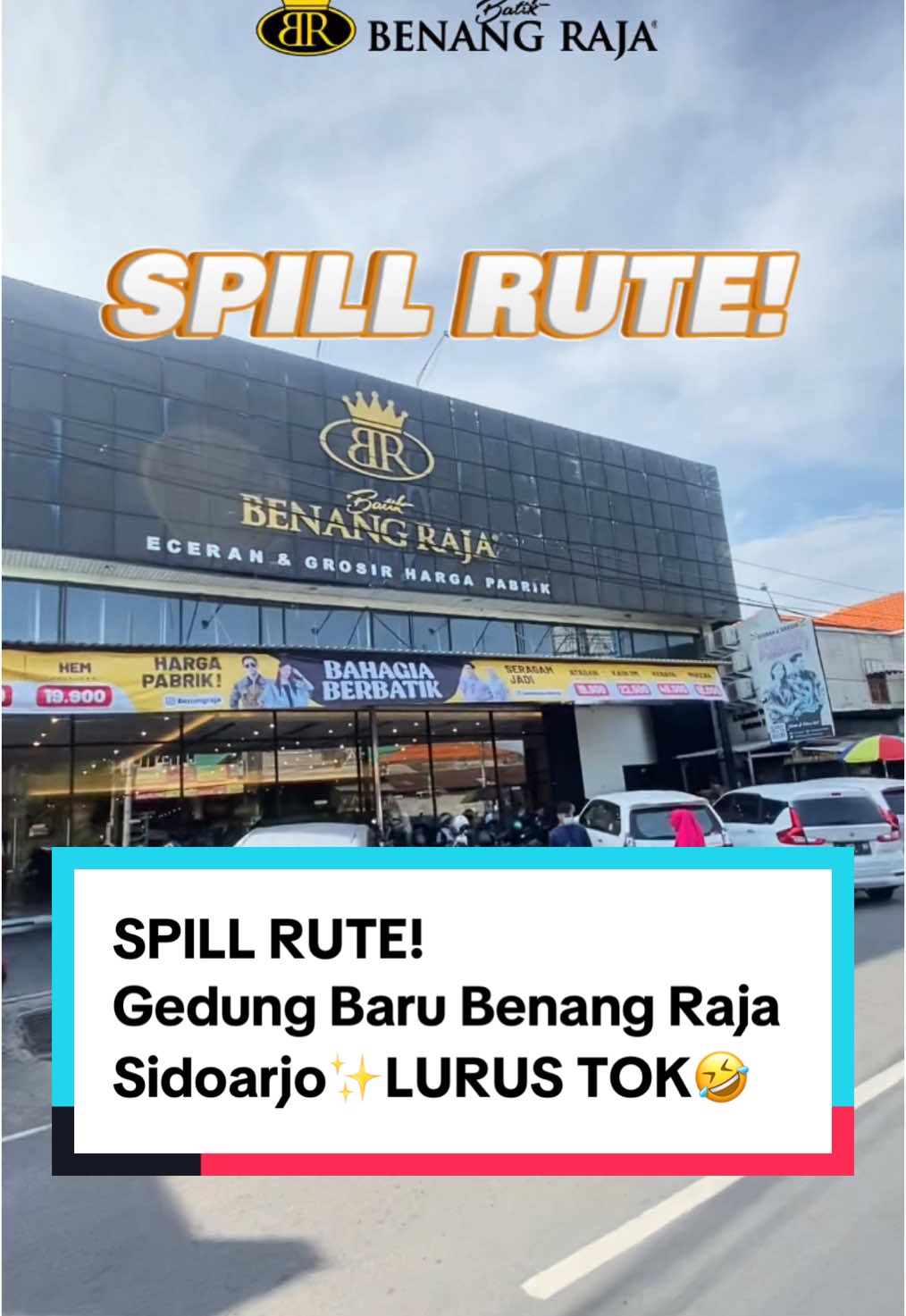 RUTE GEDUNG BARU😍🤩 Nih udah mimin spill in yaaa, jangan di tagih lagi🤣 udah yuk di simak sampai habis😘 Pantauin Terus Update kita yaaa! See u di Gedung Baru kitaa✨ Eitsss, toko lama masih beroperasional kok🔥 #BahagiaBerbatik  #KebayaMurah #KebayaSidoarjo #KainBatik #batikmurah #seragamanmurah #benangraja #benangrajasidoarjo  #koking