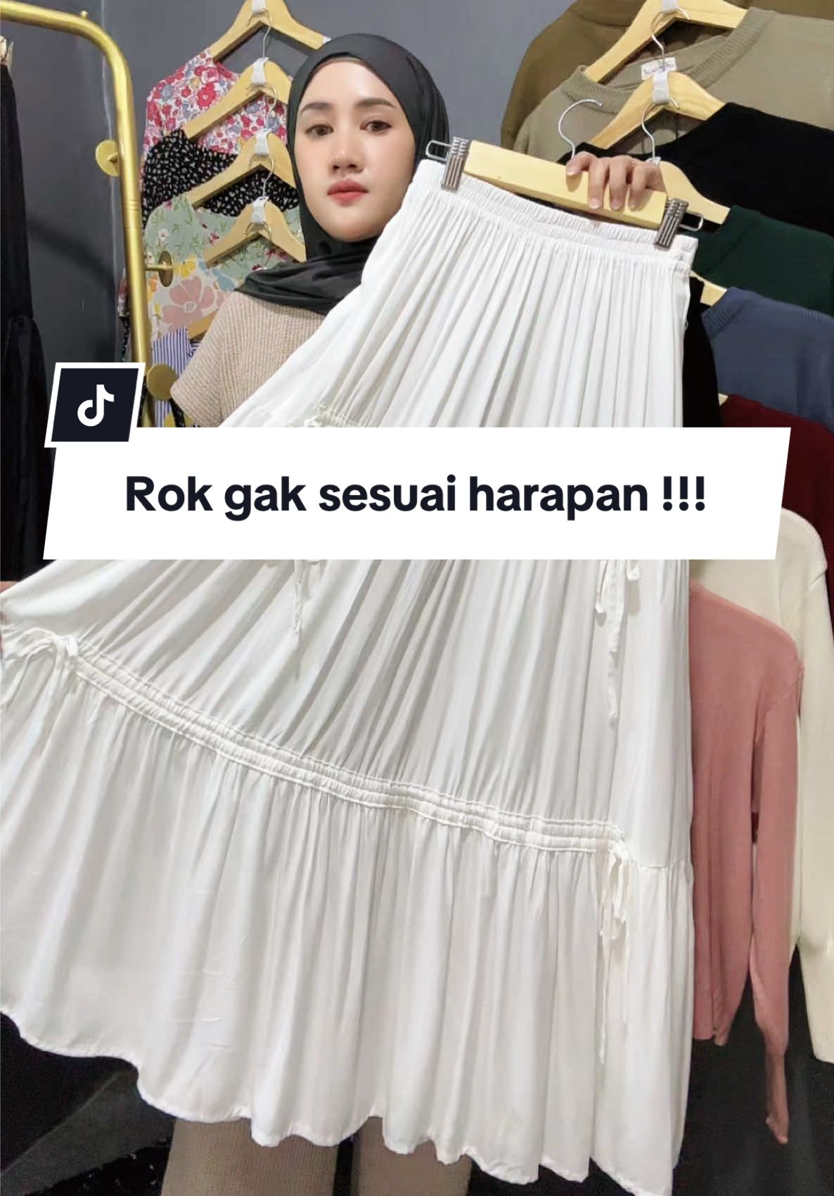 Harganya terlalu murah , beli tanpa mikir #rokkorea #rokserut #rok #cuantanpabatas 