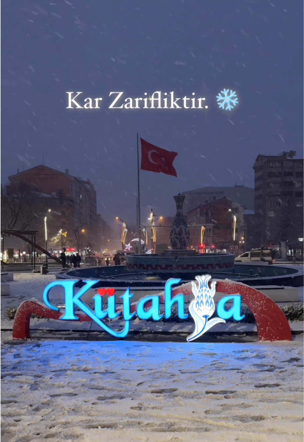 Kar o kadar zariftir ki büyük bir cesaret kadar... 💫  #kütahya #dumlupınar #kütahyavazo #dumlupınarüniversitesi #dpü #dpümedya #kütahyadanhaber #gezsenkütahya #gezsentürkiye #kar #kış #snow 