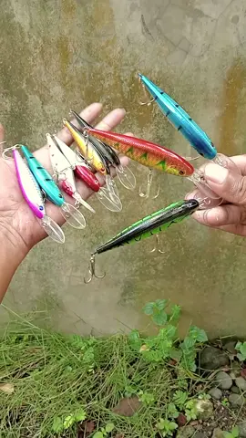 Promo Set Umpan Casting Minnow Deep Sinking 10pcs. Rekomendasi Umpan Minnow Lidah Panjang Murah. #umpanmancing #umpancasting #minnow #casting 