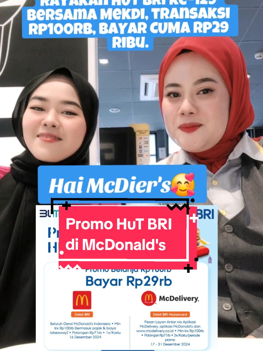 Mana lagi selain di McDelivery .. @McDonald's Indonesia #promomcd #promo #desember #trend #trendtiktok2024 #hits #promomcdonalds #hutbri #bri #promodelivery 