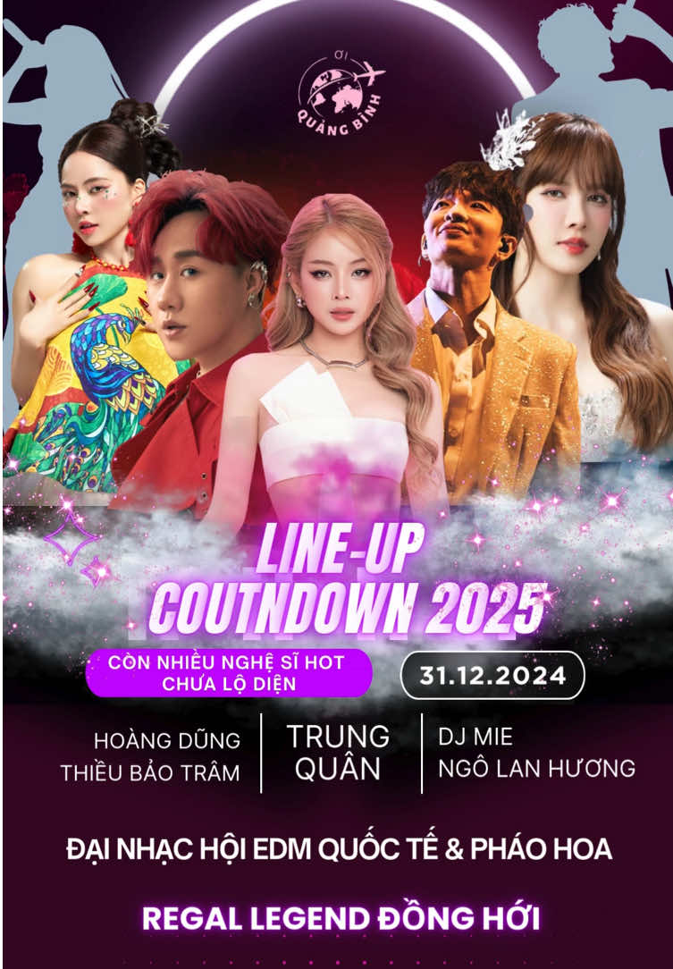 Anh em Đồng Hới, Quảng Bình countdown năm nay đã quá nhỉ. Nghệ sĩ chưa ra mắt hết mà nóng cỡ này... thì anh em các thành phố khác cỡ nào ạ? Lưu ý là dàn line-up chưa lộ diện hết đâuuuuu  #quangbinhoi #dulichquangbinh #quangbinh73 #countdown 