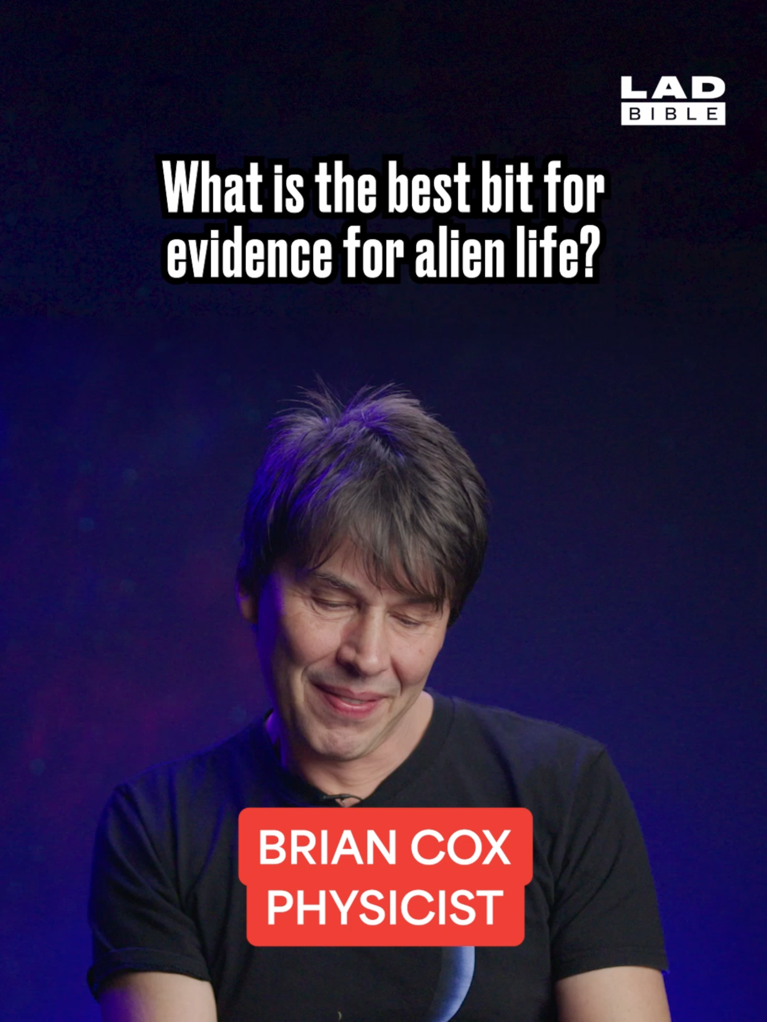 Physicist, Brian Cox, shares the best bit of evidence for alien life. 👽 #briancox #alien #space #honestybox