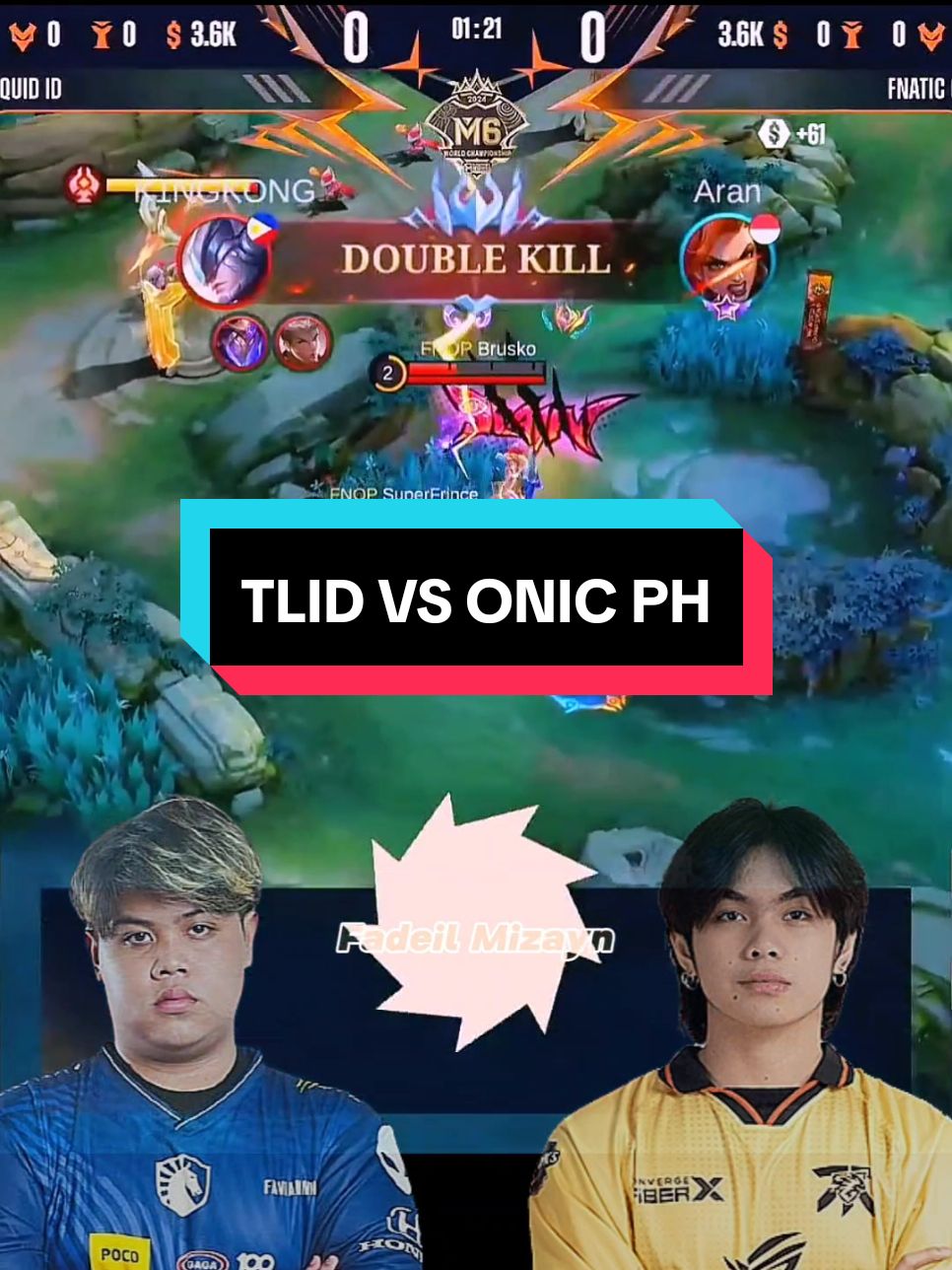 Liquid ID vs Fnatic Onic PH Game 1 M6 Final Upper Bracket #MLBBM6TorchRelay #GreaterThanEver #M6nyalaIndonesia #MLBBM6 #M6 #TLID #Onic 