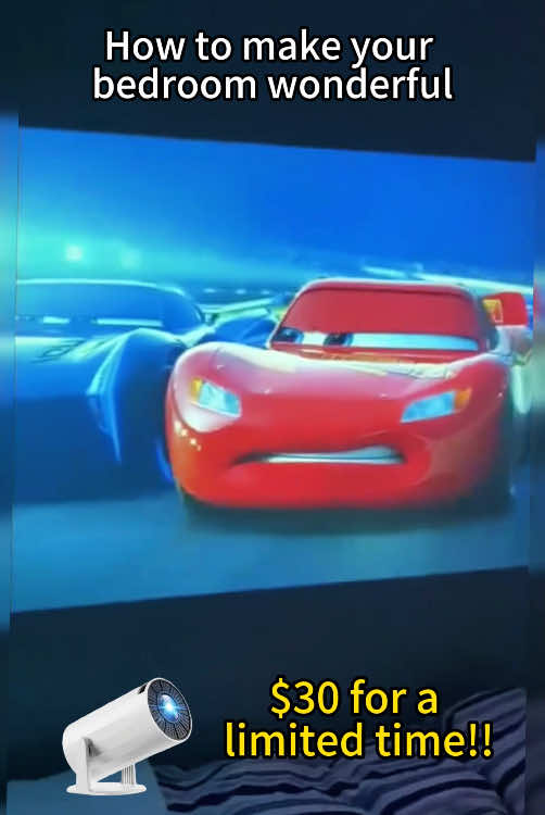 This projector is a excellent gift and can turn any wall into movie screen! #projector #4kprojector #smartprojector #movies #blackfriday 