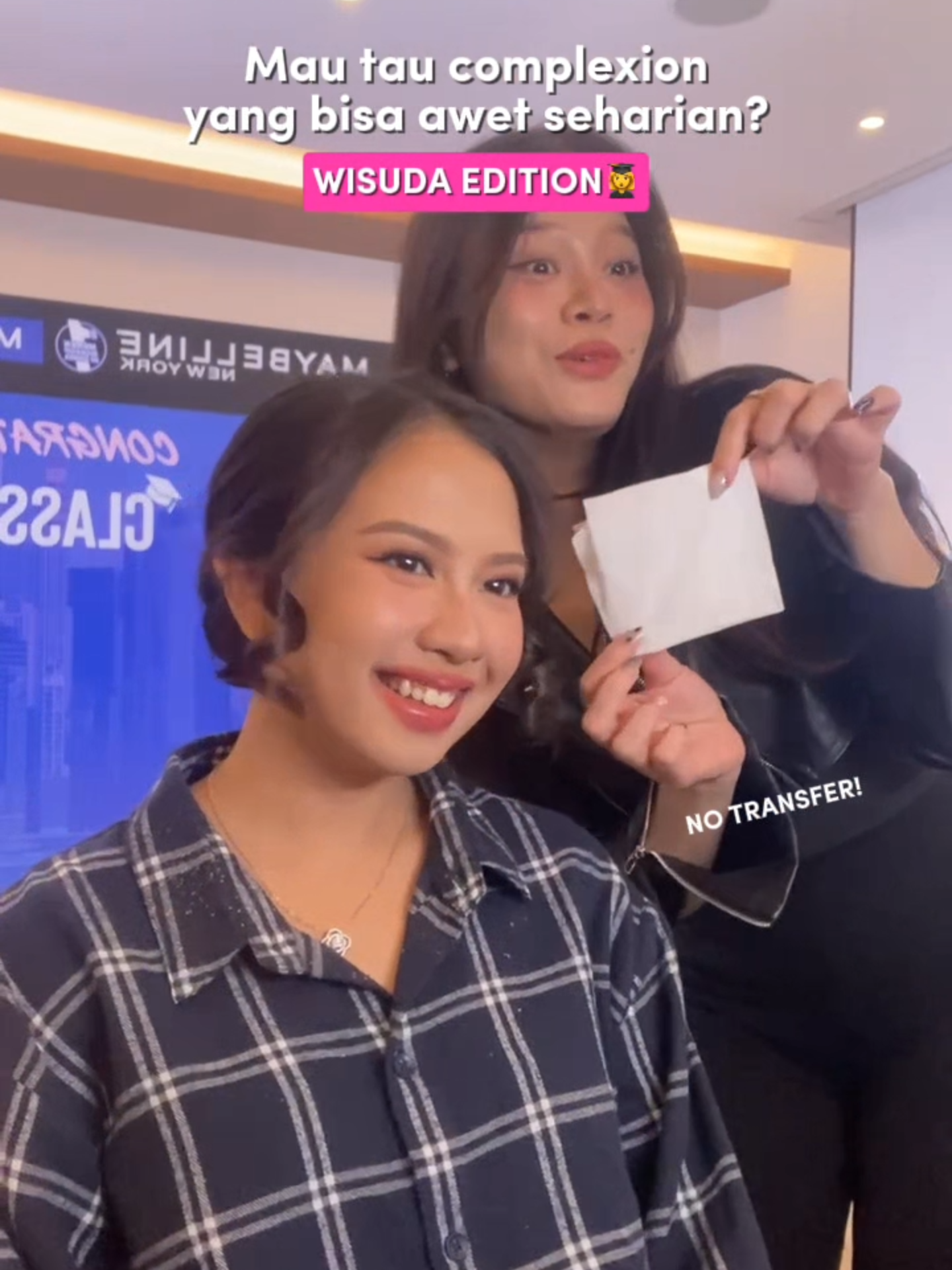 Spill rahasia COMPLEXION AWET SEHARIAN cocok banget buat makeup wisuda!😘 Cuss CHECKOUT produknya sekarang juga ya, bestie! #WeAreMaybelline #MaybellineMakeupGraduation #MaybellineClassOf2024 #SuperstayFoundationTransferproof #TotalFitForMySkin #BalikLagiKeFitMe #RekomendasiMakeup #FoundationViral #RekomendasiFoundation #MakeupPemula #MakeupTutorial #PromoGuncang1212