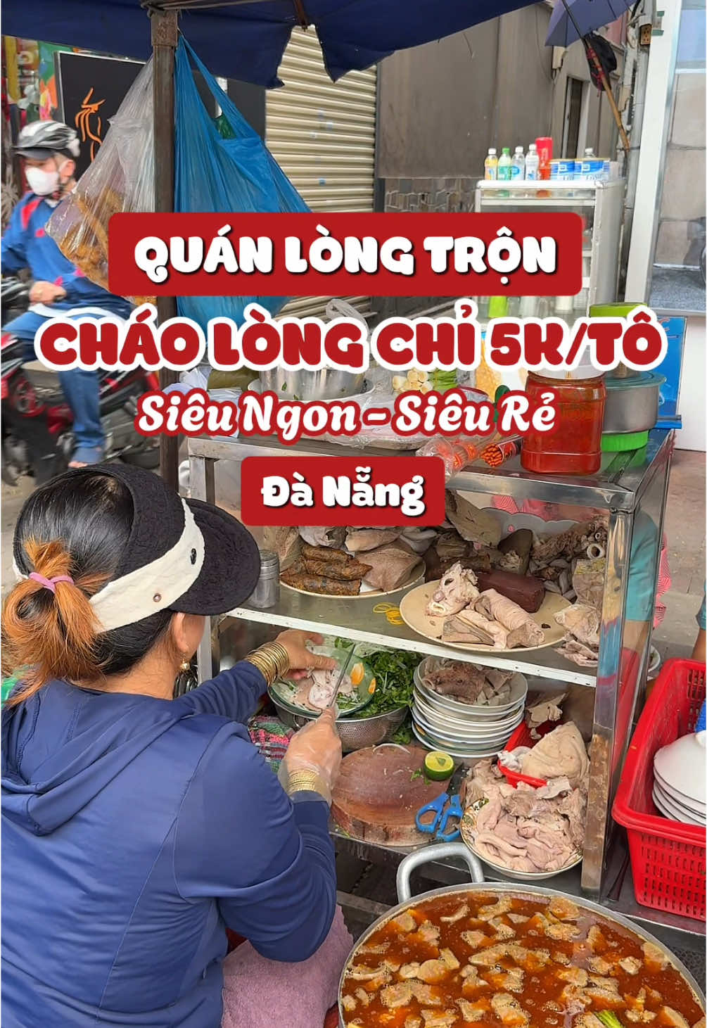 Lòng trộn siêu ngon, cháo lòng 5K gần ngay trung tâm tp Đà Nẵng #hidanang #locamedia #danang #longtron #chaolong 