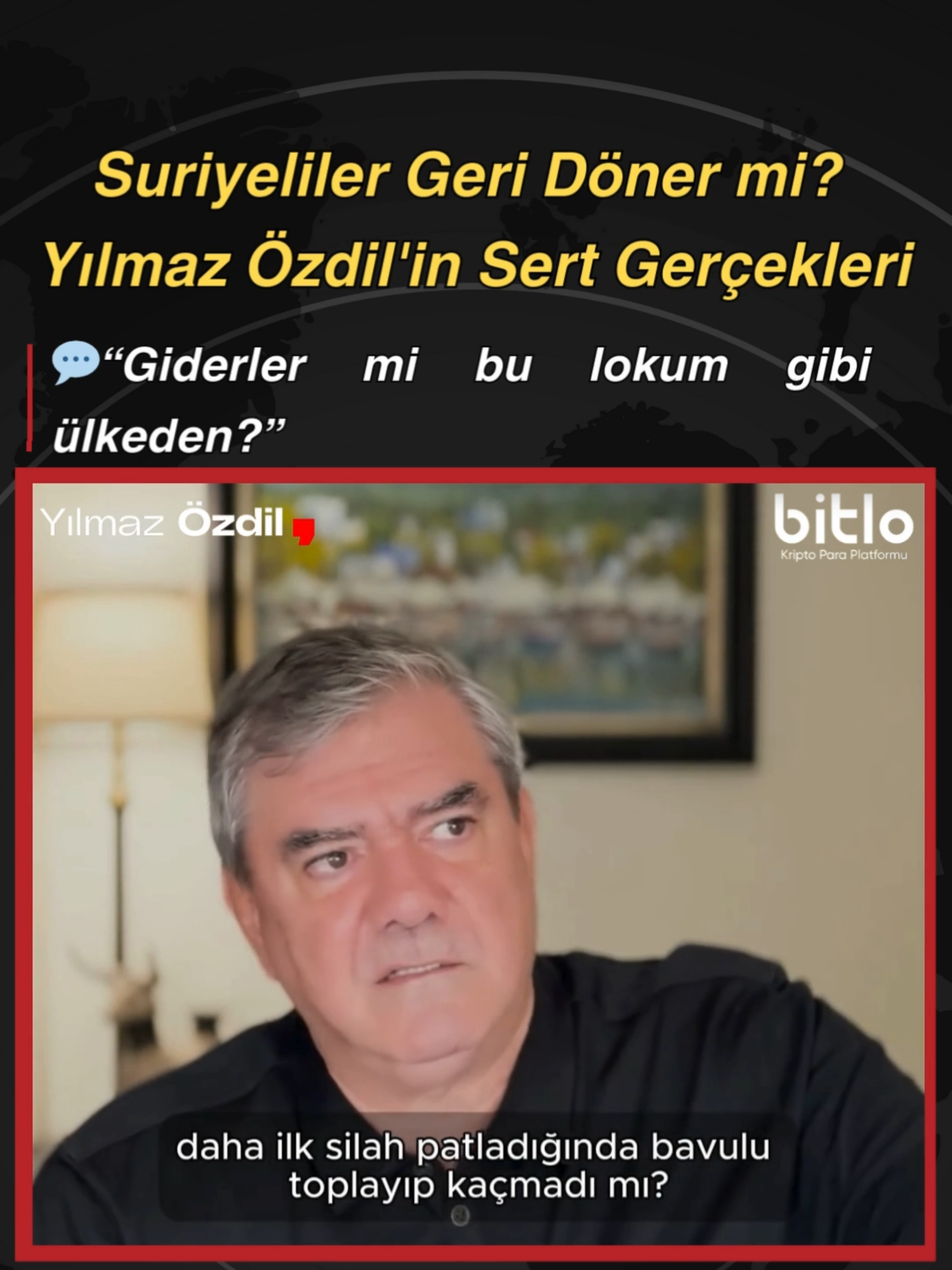 Suriyeliler Geri Döner mi? Yılmaz Özdil'in Sert Gerçekleri: 