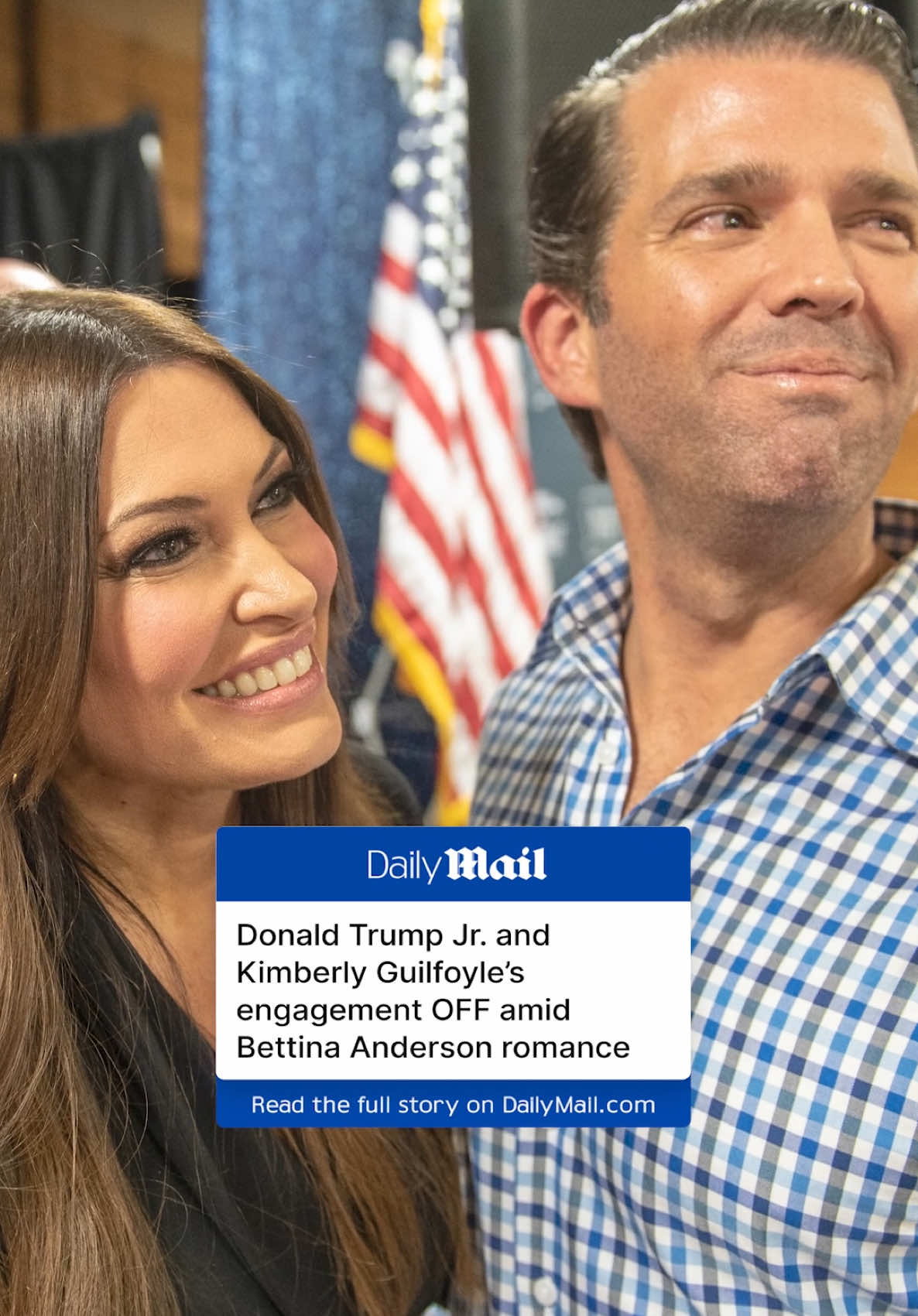 It's over. Three months after she was 'blindsided' by photos of her fiancé enjoying an intimate brunch with another woman, DailyMail.com can exclusively reveal that Kimberly Guilfoyle and Donald Trump Jr. are done. As a consolation prize, President-elect Trump made Guilfoyle the ambassador to Greece. According to one source familiar with the family: 'There is no more Kimberly and Don – at least not romantically. Their engagement hasn't officially been called off yet. They were waiting until after the inauguration to announce.' And while Kimberly, 55, hasn't been seen with Don Jr., 46, for weeks, he has been spending an increasing amount of time with Palm Beach socialite and 'it girl,' Bettina Anderson – the new woman in his life about whom he is said to be 'crazy.' The source said: 'The truth is Don and Bettina are still very much together. He's crazy about her.' DailyMail.com first exposed his romance with the 38-year-old blonde when the pair were seen together canoodling over brunch in Palm Beach towards the end of the summer. And most recently, exclusive DailyMail.com photos of the couple walking hand in hand after a cozy dinner in Palm Beach Monday night serve as further incontrovertible proof the soon-to-be First Son has moved on from his fiancée.