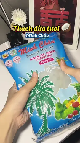 Thạch dừa tươi Minh Châu 🥰 #xuhuong2024 #thachduatuoi #unboxing 