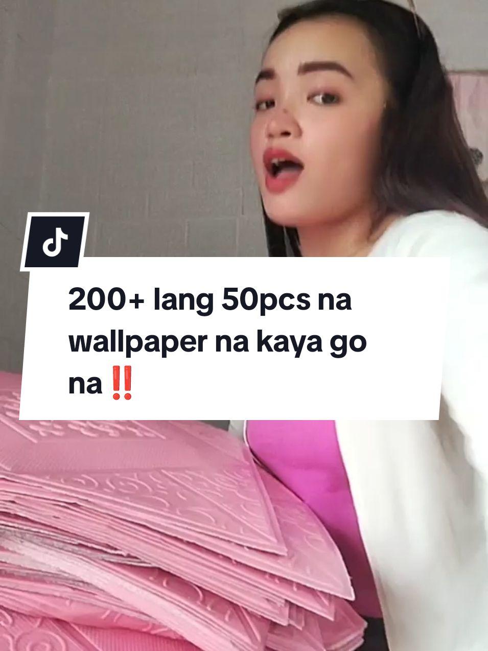 200+ lang 50pcs na wallpaper na kaya go na‼️Click my yellow basket🛍️✅#wallpaper #adhesivewallpaper #adhesive #wallpapers #roomdecor #tiktokmademebuyit #fyp 