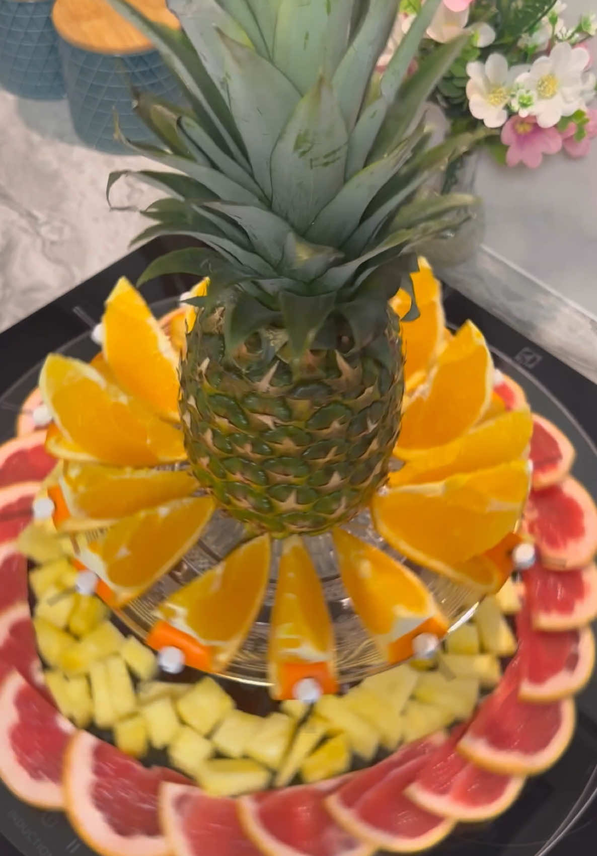 Fruits platter🍍🍓🥝🫐 #Recipe #tiktokfood #dessert #fyp #idea 