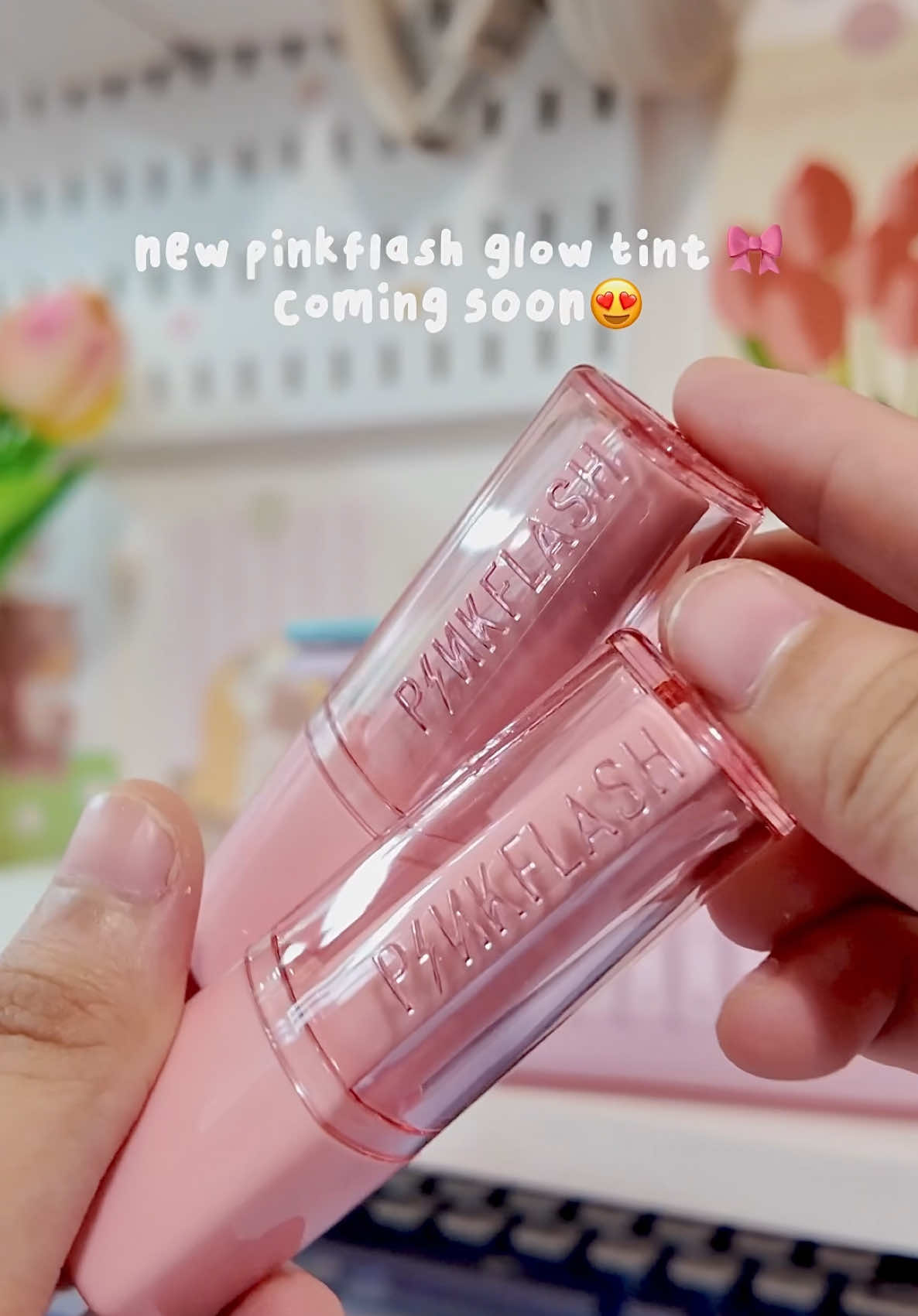 New pinkflash glow tint💖🫶🏻 this is soo cute!!! + its long lasting🎀🫧 #fyp #transferproof #flashing4years #lipgloss #pinkflash #pinkflashph 