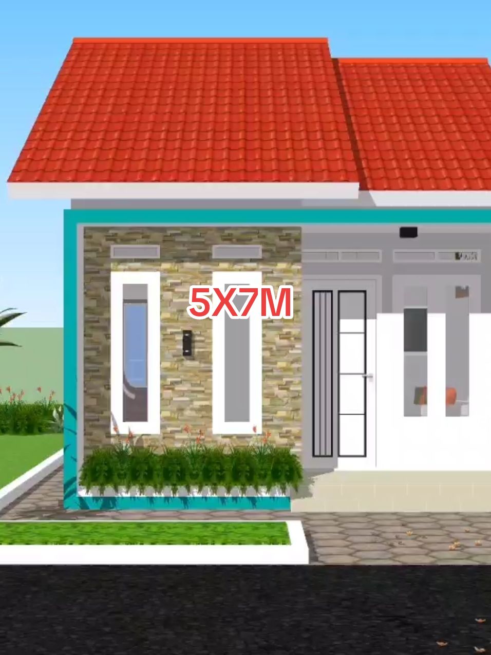 Rumah Minimalis 5x7 Meter  #fypシ #fypdongggggggg #fypシ゚viral 