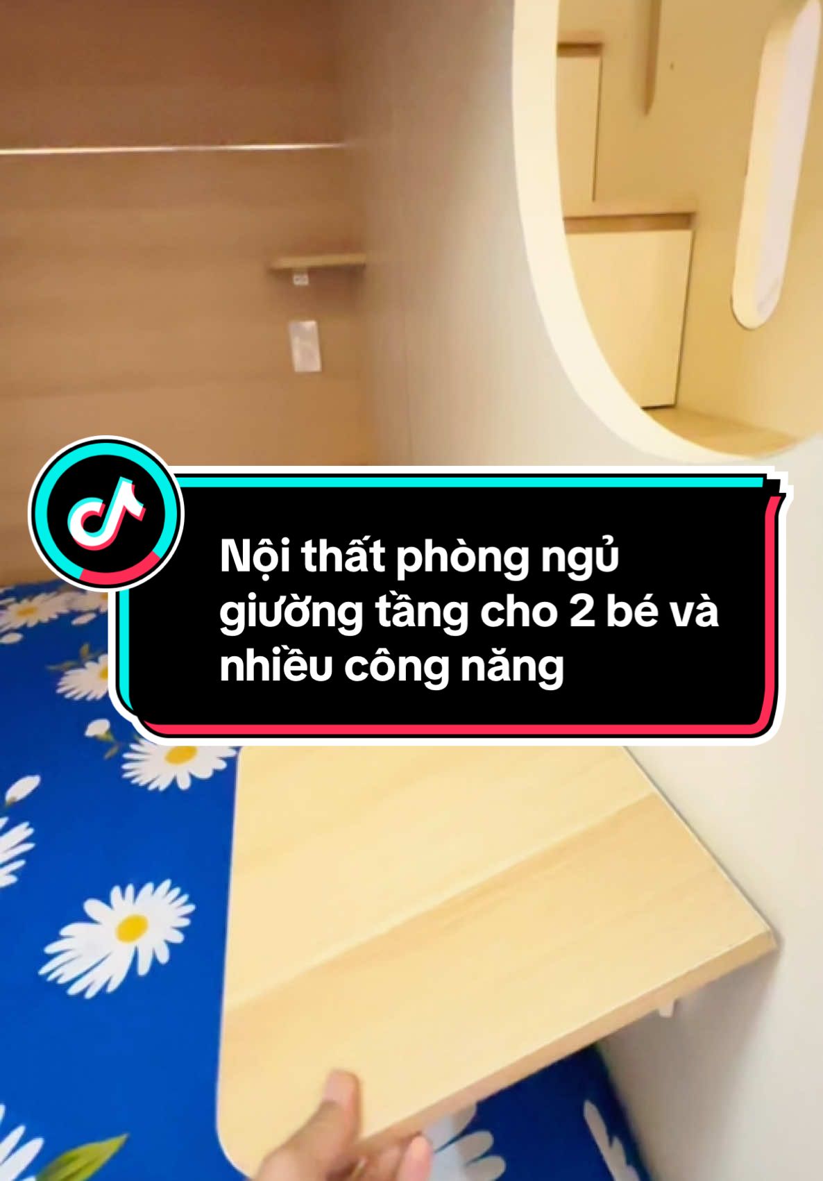 Nội thất phòng ngủ giường tầng cho gia đình có 2 bé và những công năng kèm theo  #phuc_nha_dep #caitaonhacu #LearnOnTikTok #trangtrinhadep #noithat 