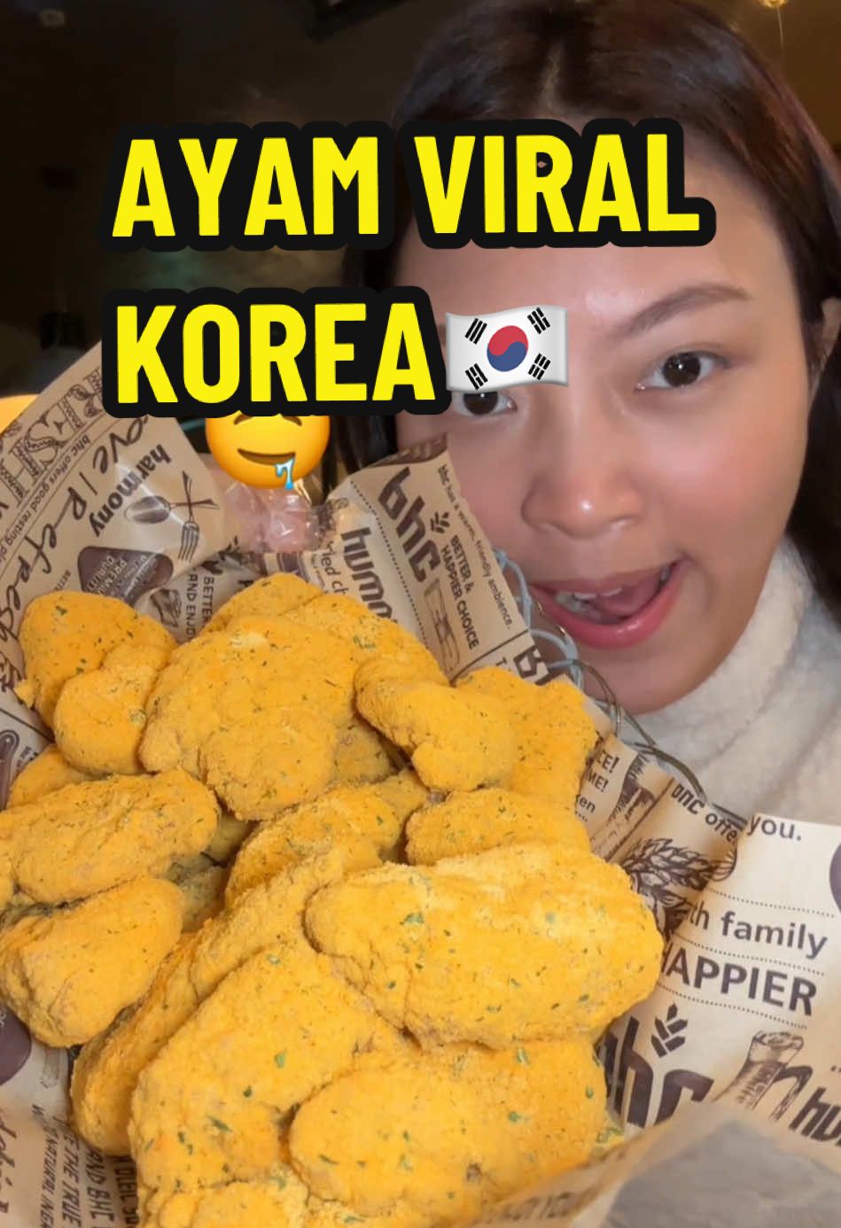 MAKAN AYAM VIRAL KOREA 🇰🇷🍗🤤 #viral #mukbang #fyp