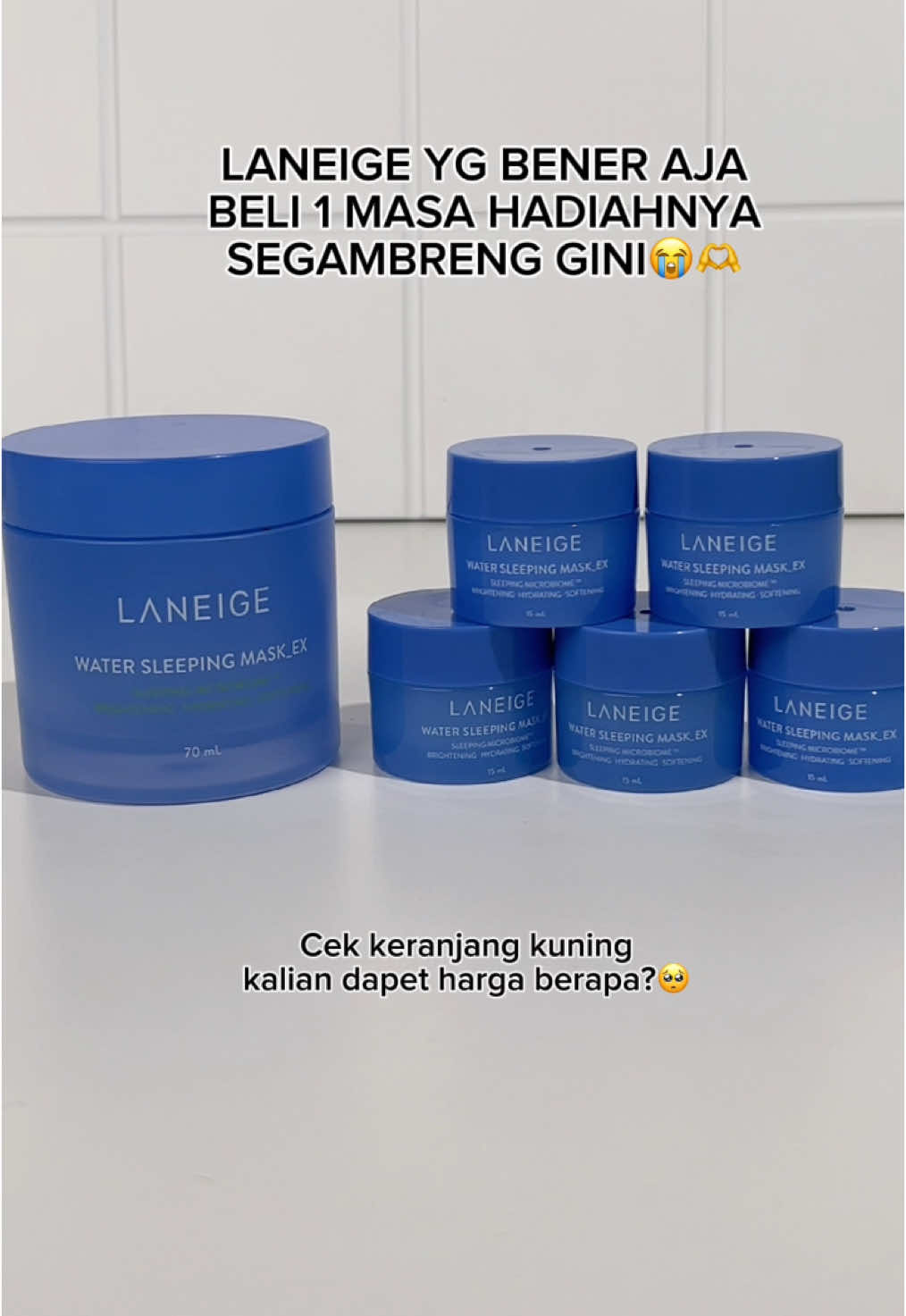 Auto cekout😭💖 #laneige #laneigeid #laneigeindonesia #sleepingmask #sleepingmasklaneige #watersleepingmask #cicasleepingmask #sleepingmaskviral #sleepingmaskviral #sleepingmaskviraltiktok #skincarekorea #cicamask #promotiktok #promotiktokshop #promoguncang #promoguncang1212 #guncang1212 #kglowgang #fyp #fypage #fyppppppppppppppppppppppp #fypシ゚ #michaindonesiaclub #fujian #skincaremurah #skincareviral #skincarekorea 