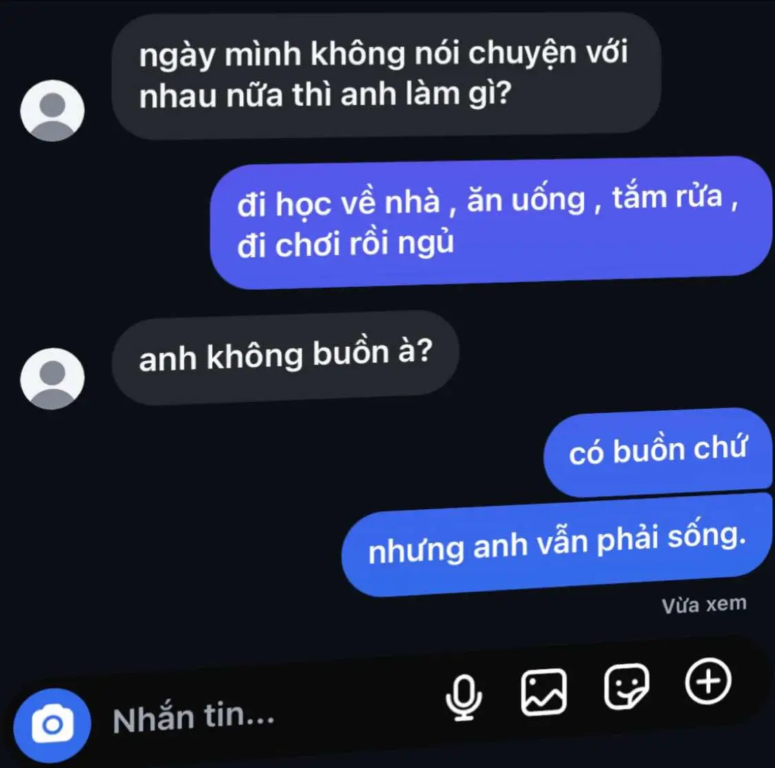 Không biết từ lúc nào chúng ta đều đã thay đổi. Chúng ta mất đi bản thân của ngày trước, trở thành một người không biết cách nói ra lòng mình, học được cách im lặng, cách lười giải thích, học cả cách âm thầm chữa lành bản thân,và càng thích làm mọi thứ một mình. #xh 