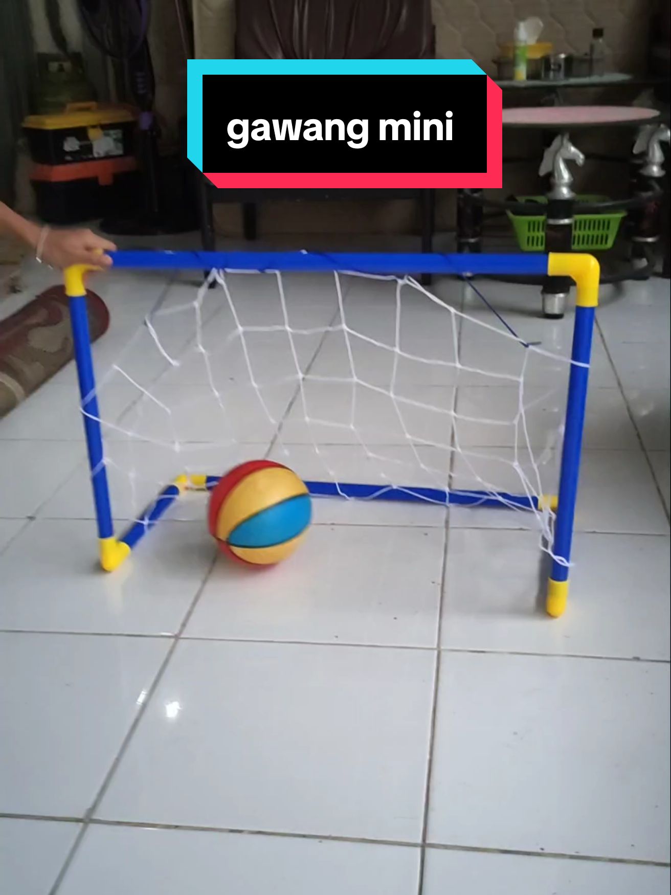 gawang mini gawang sepak bola mainan anak #gawangmini #sepakbola #bolamainan #mainananak #fypシ゚ 