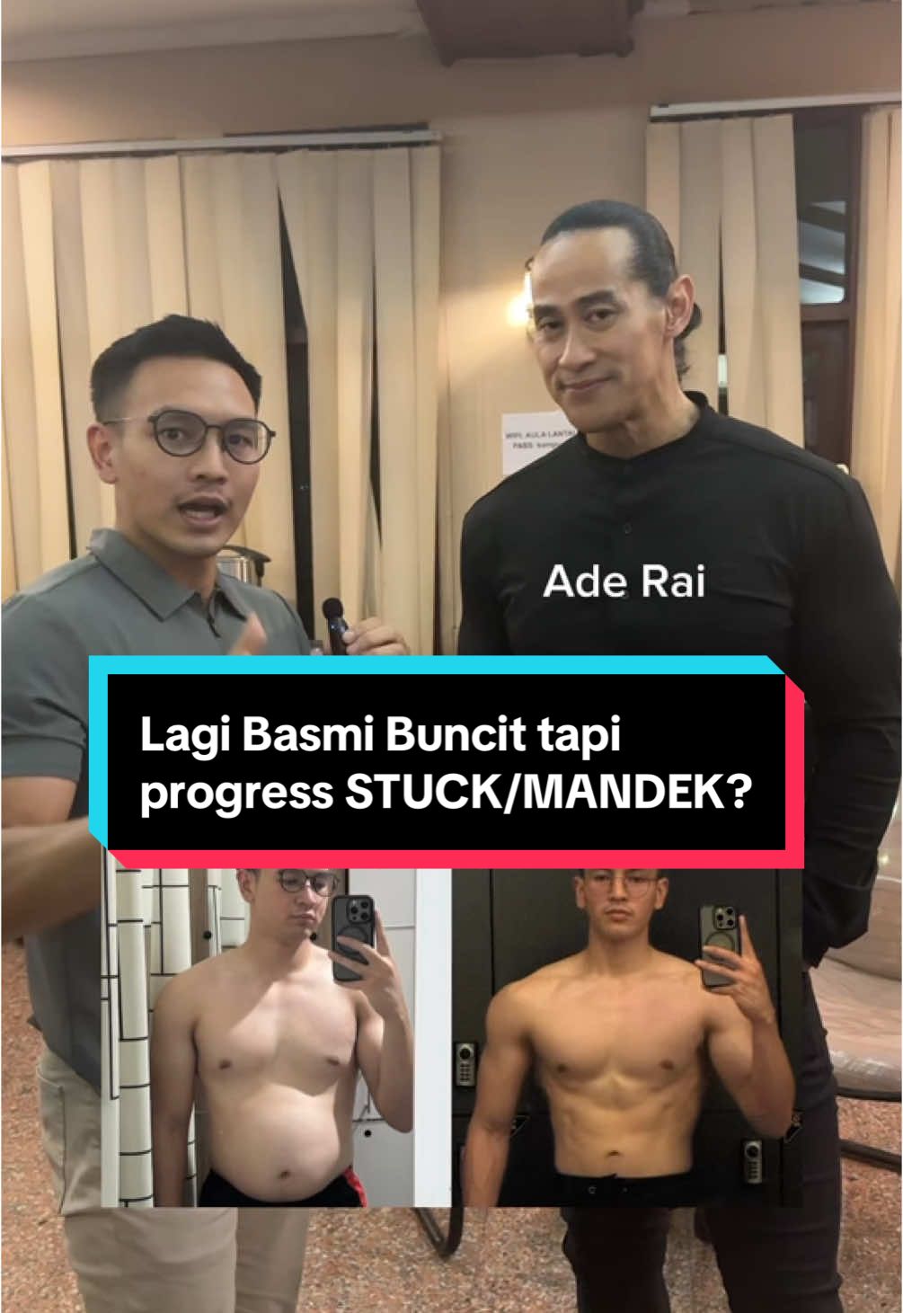 “Udah berusaha tapi stuck nih progressnya, harus ngapain?” Cuma ada 1 kuncinya = jujur sama diri sendiri, usahanya udah maksimal atau belum? @Ade Rai  #stoprebahanstartperubahan 