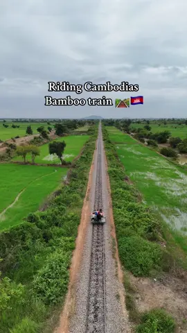Taking a ride along the bamboo train in Battambang province is pretty epic with the countryside landscape… $5 per person and less for kids, make sure to head to the older version and location rather than the new one. This spot is around 30-40 mins in tuktuk outside the city. Cost us $10 return trip in large remork.  #battambang #battambangcambodia #bambootrain #trainspotting #traintok #c#cambodiav#visitcambodiac#cambodiatravelk#khmerk#khmerfoodc#cambodianf#familytravela#adventuretravelt#travelcambodiat#travelcreatortravelfamily 
