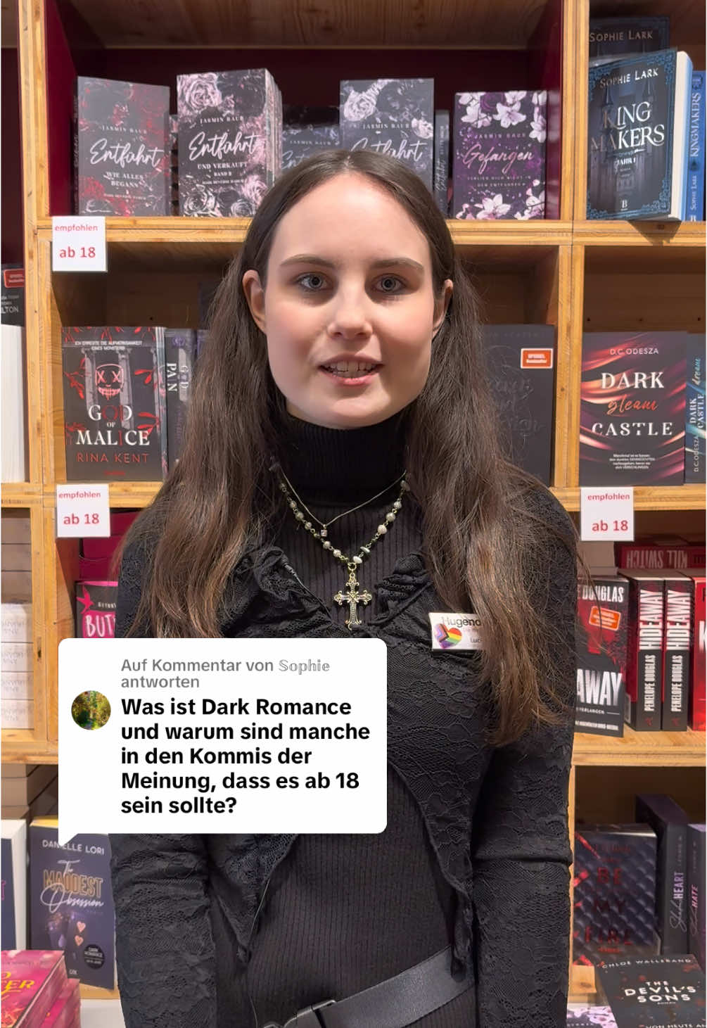 Antwort auf @𝕊𝕠𝕡𝕙𝕚𝕖 Was ist eure Meinung zum Thema Dark Romance? ✍️ #hugendubel #buchhandlung #booktokgermany #darkromance #fürdich 