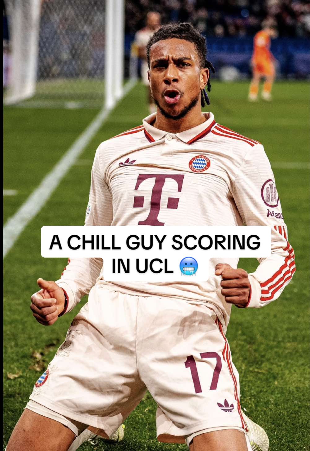 Just a chill guy scoring in #UCL 😏 #MiaSanMia #FCBayern #SHAFCB 