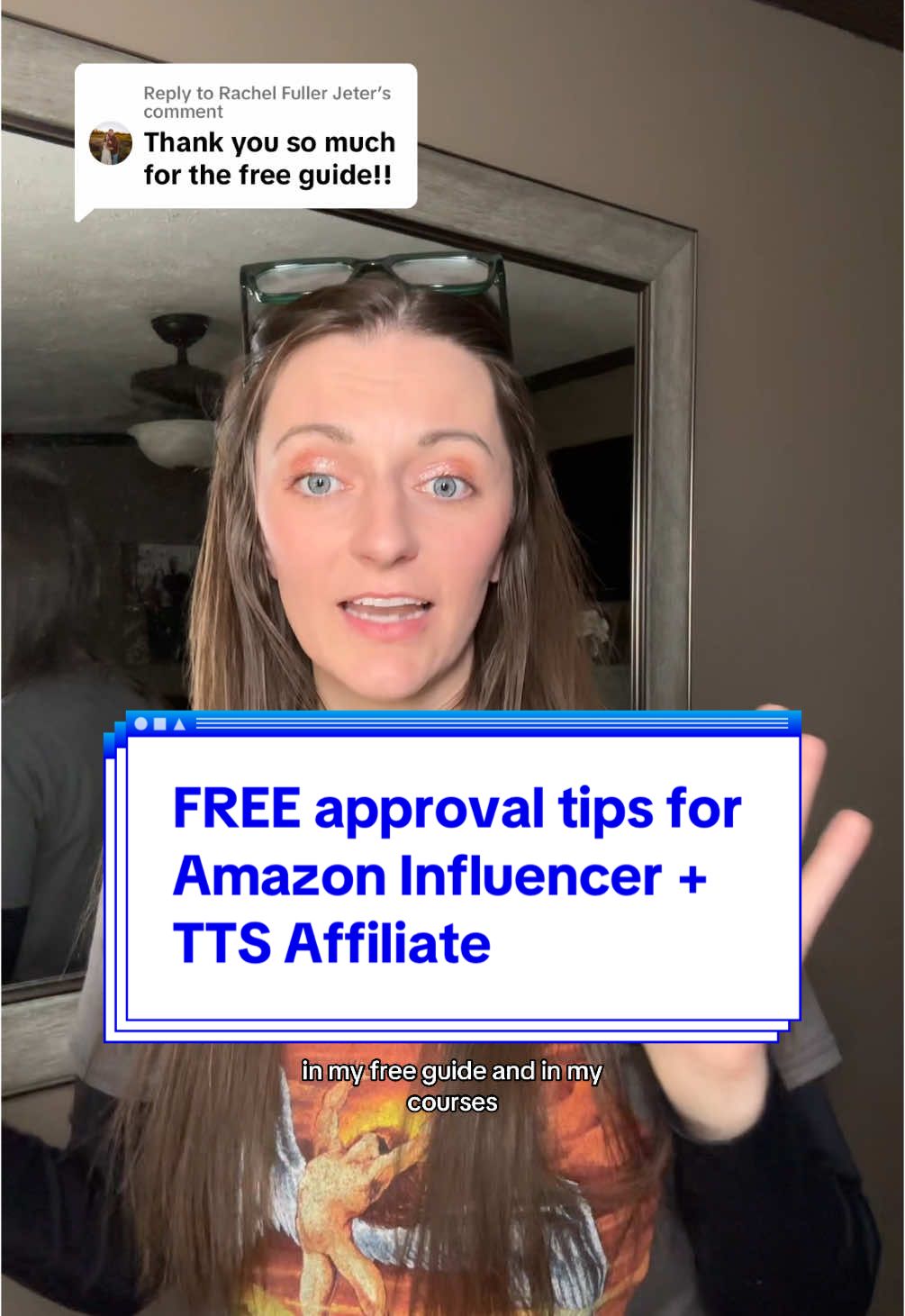 Replying to @Rachel Fuller Jeter if you are struggling to get into Amazon Influencer or tiktok shop, head to my bio for the free 14 page guide. No gatekeeping. #sidehustleformoms #amazonreviews #sidehustlesforintroverts #debtpayoff #financiallystable 