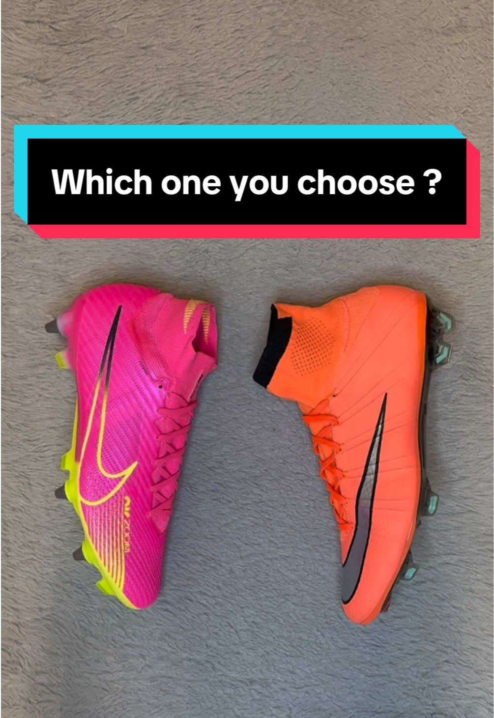 Do you agree with my choise? 🤩 #dreamingboots #nikefootball #football #Soccer #fussball #soccercleats #cleats #footballboots #fussballschuhe #nike #fyp #fürdich #viral #goviral #viralvideo #viraltiktok 