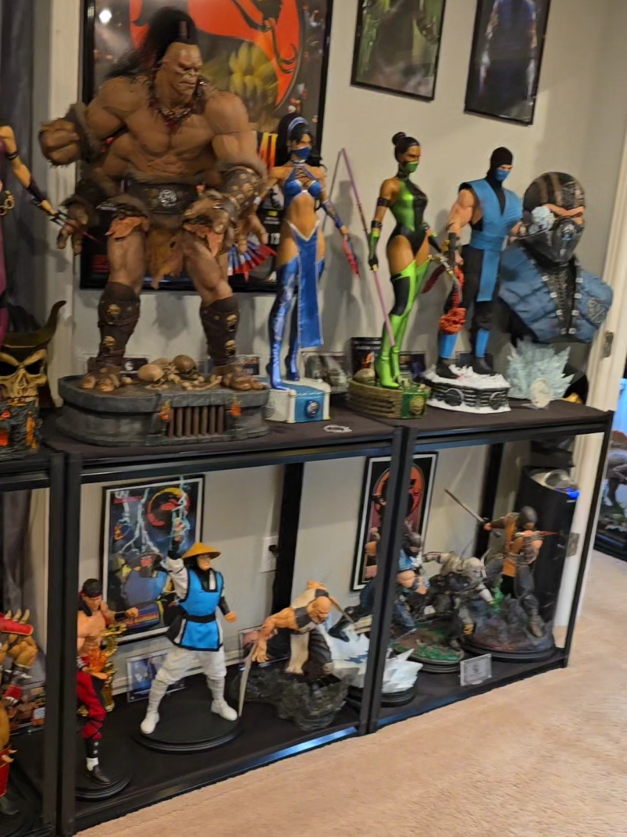 Ultimate Mortal Kombat statue collection #mortalkombat #goro #liukang #raiden #scorpion #subzero #jade #kitana #mileena #shaokahn #motaro #kintaro #netherrelms #statue #viralvideo #viraltiktok #trending #mancave #baraka #blood #fatalitymortalkombat #fatality #quanchi 