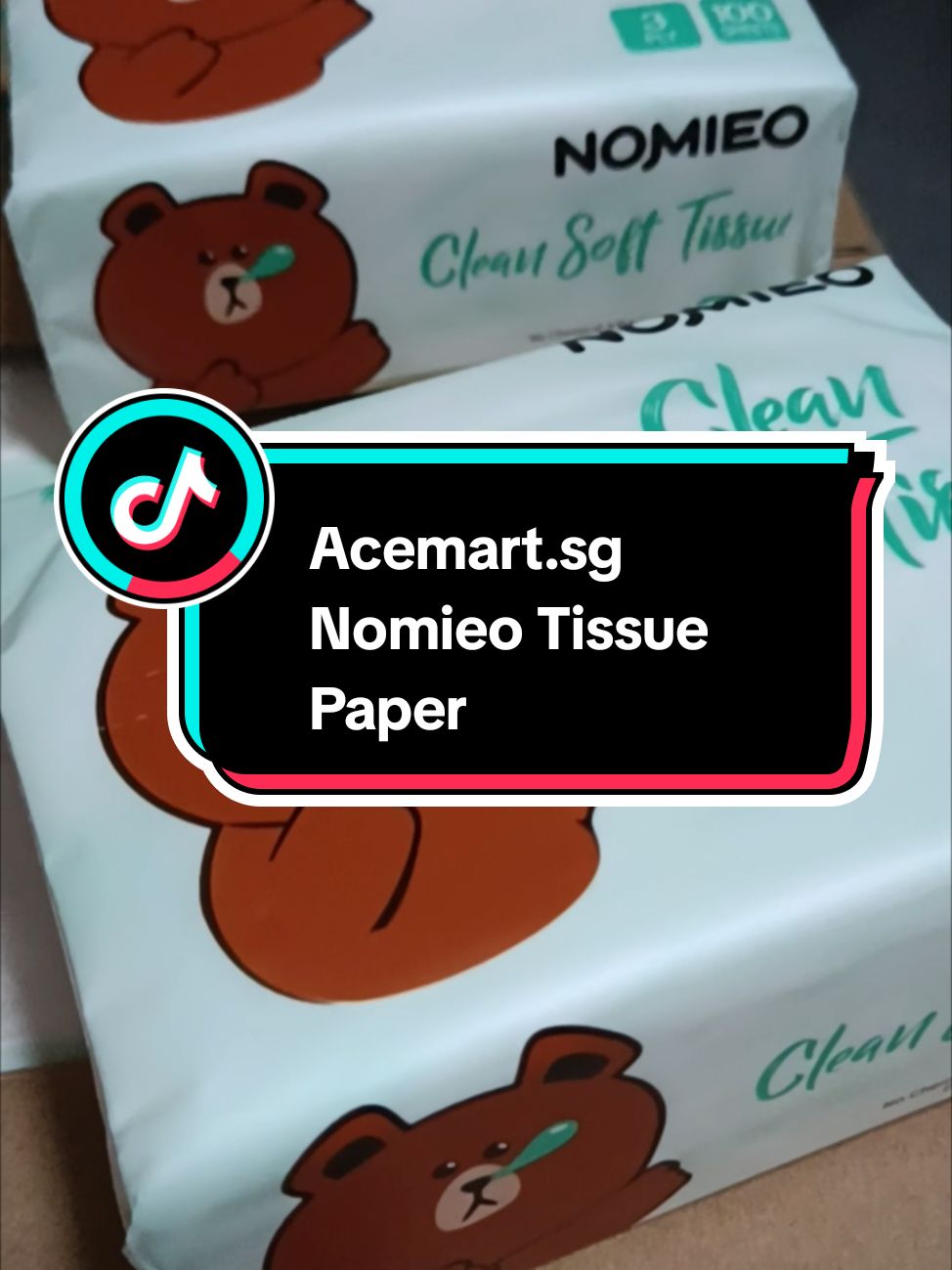 Nomieo Facial Tissue Paper 100Sheet* 3Ply Clean Soft #tissue #tissuepaper #soft #3ply  #facialtissue #nomieo #fyp #foryou #TikTokMadeMeBuyIt #rookiet #tiktokshoplifestyle #tiktokshopsgsale #tiktokshopsg #weeklywedrush #createtowin #tiktoksingapore #sgbrandweek 