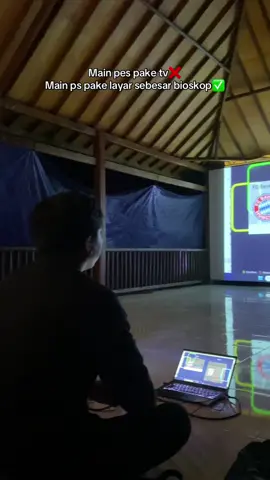 Ndk bisa galau, soalnya punya layar ps sebesar bioskop🎮 #fyp #pyppppppppppppp 