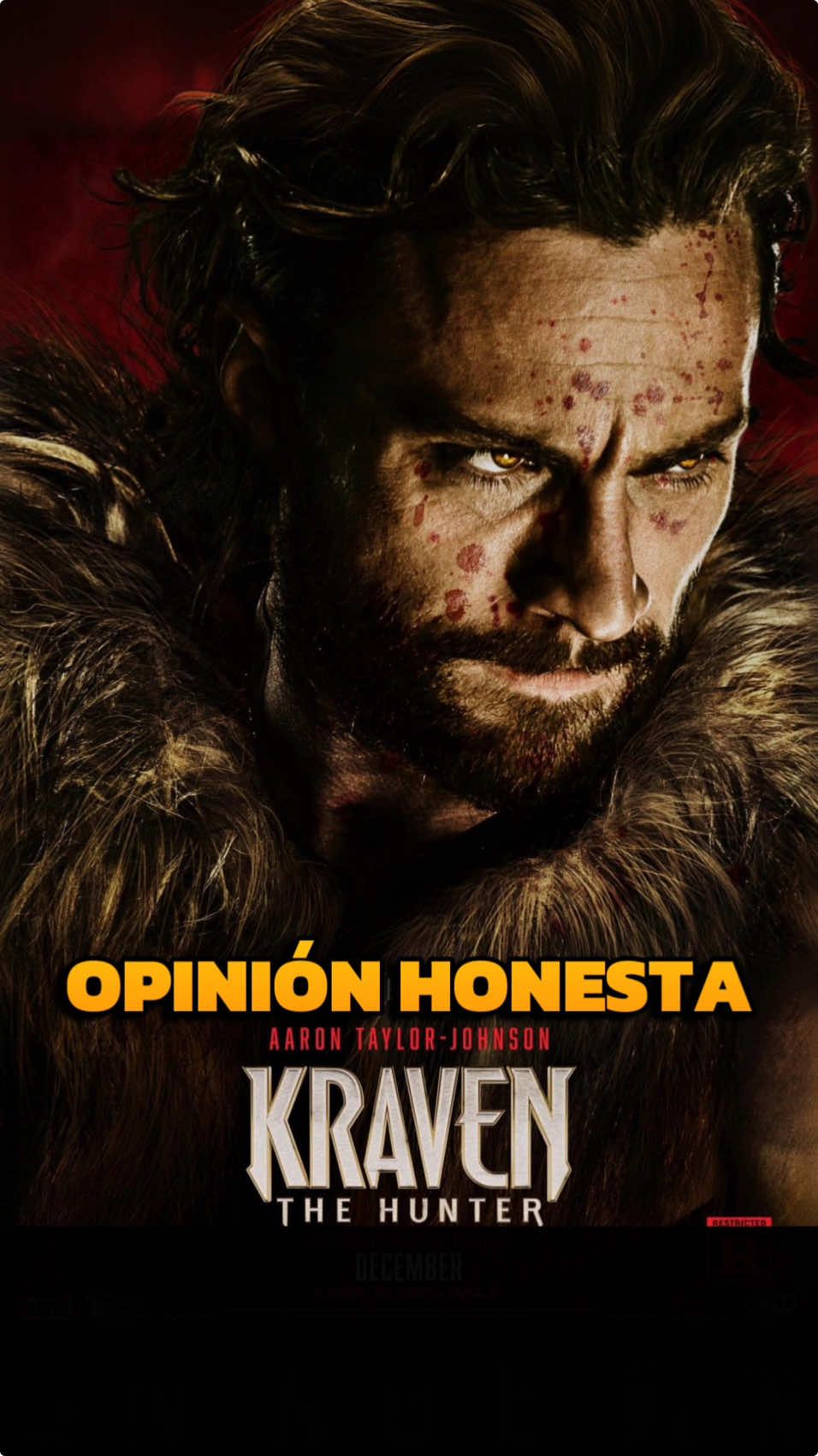 Opinión Honesta de la película Kraven: El Cazador protagoniza por Aaron Taylor-Johnson  #aldoyate #sala7 #kraven #kraventhehunter #kravenelcazador #aarontaylorjohnson #recomendation #reseña #marvelstudios #peliculas #opinion #opinionhonesta  @Sony Pictures México @aldo YATE 