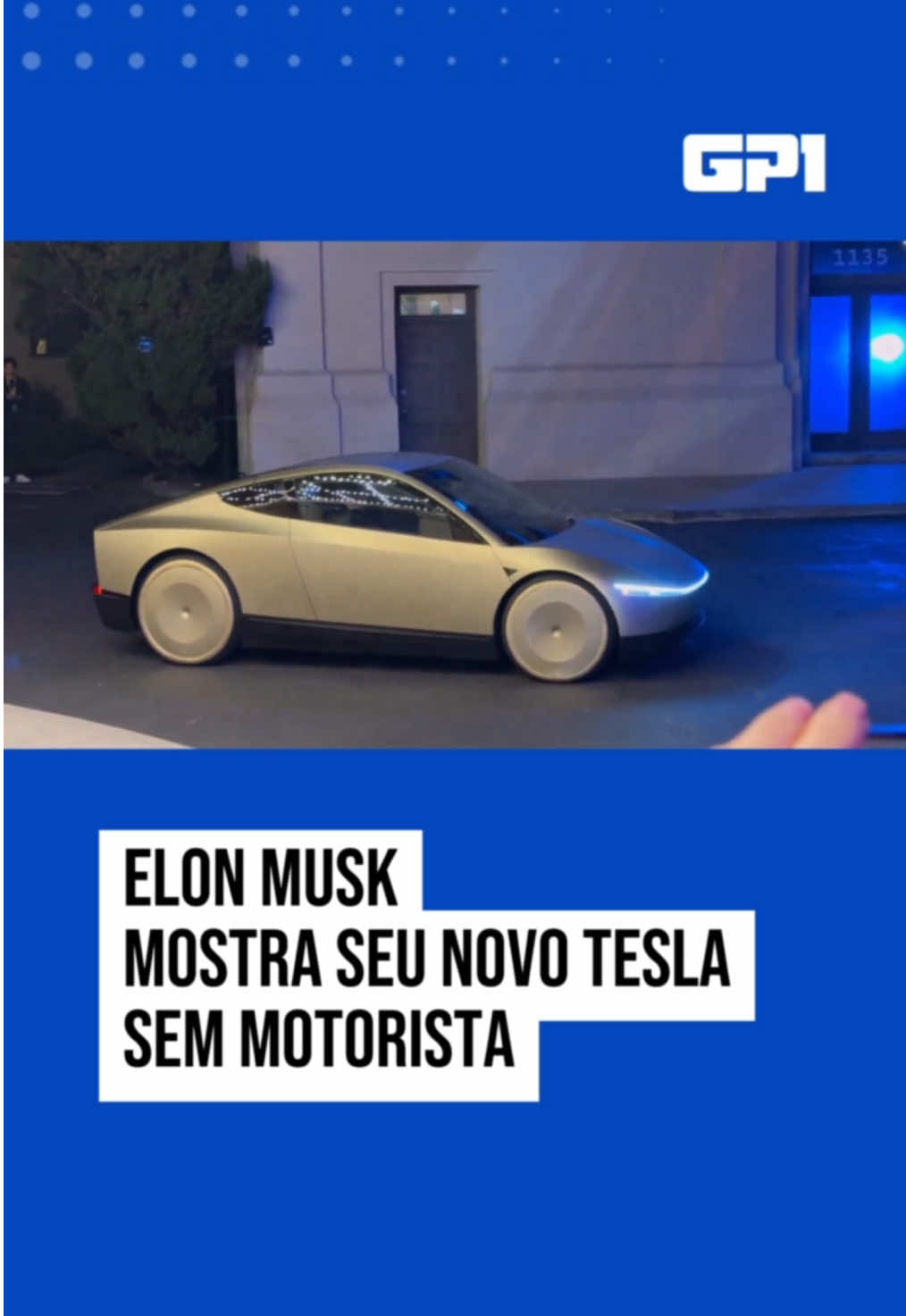 Elon Musk fez uma declaração ousada sobre o futuro da Tesla, afirmando que haverá dezenas de milhões de veículos sem condutor circulando pelo mundo, oferecendo viagens ininterruptas 24 horas por dia, 7 dias por semana. De acordo com Musk, a implementação de carros totalmente autónomos, ou “robotaxis”, será a próxima grande revolução no sector de transportes. Ele previu que, em breve, esses veículos autónomos estarão integrados a um sistema global que proporcionará mobilidade contínua, sem a necessidade de motoristas humanos. 🎥: Reprodução / @elon_musk_58953  #PortalGP1 #ElonMusk #Tesla #Noticias #Mundo #Tecnologia  