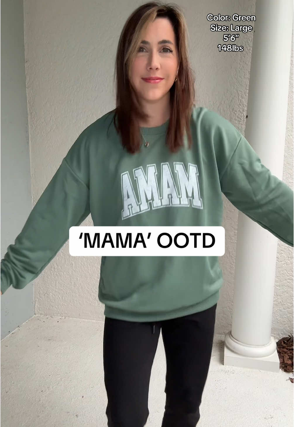 My OOTD as a “mama”! ❤️ #OOTD #mamashirt #mamasweatshirt #casualoutfits #momfit #tiktokshop #tiktokshopping  #tiktokfinds #giftguide #ttsdelight #TikTokShopHolidayHaul  #cozycountdown #spotlightfinds  #NewYearNewAura 