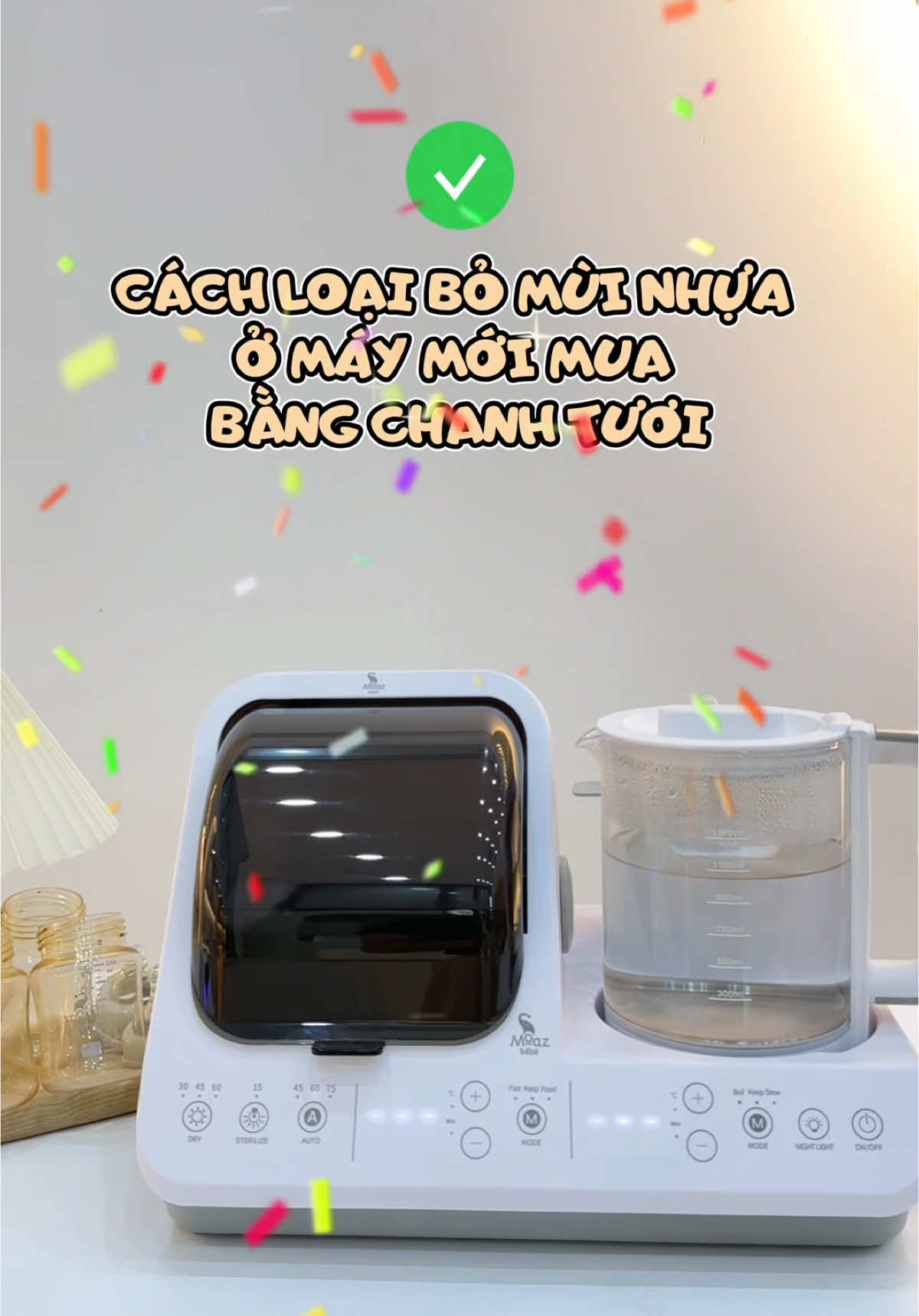 Máy móc mới mua về ..ba mẹ khử mùi thử bằng chanh nhé#thinhhanh #fyp #moaz #duet #mb096 