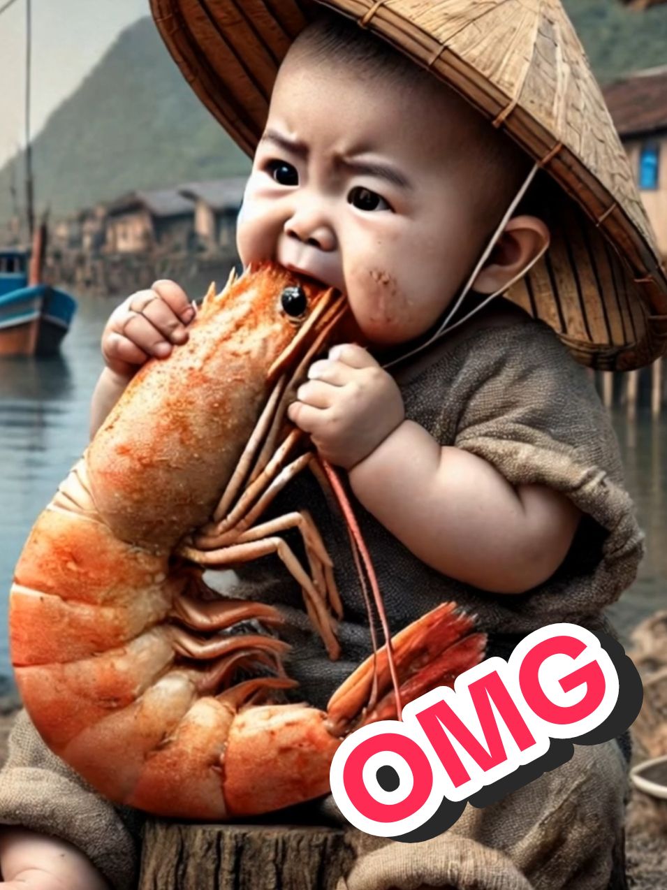 OMG #asmr #eating #babycute #asmrvideo #asmrfood #ai 