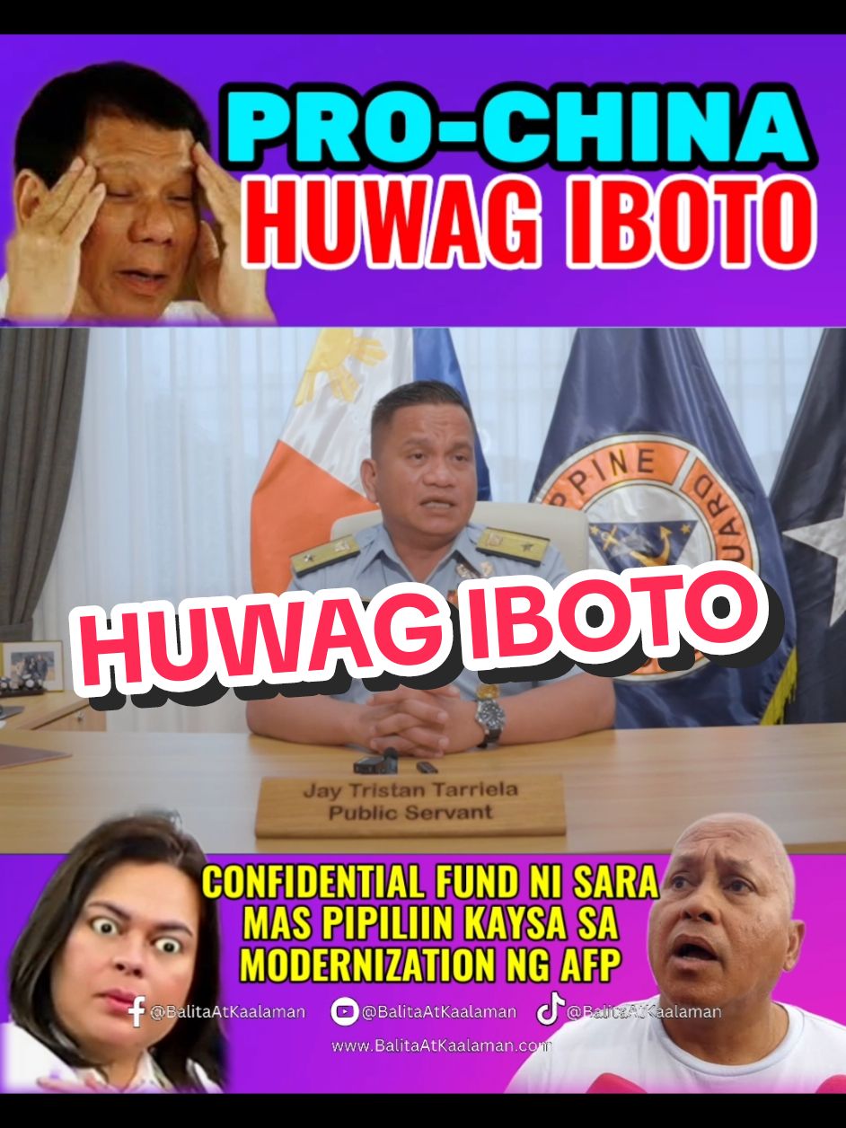 🔴 PRO-CHINA HUWAG IBOTO  ✅️ Pakinggan ang payo ni Commodore Jay Tarriela sa mga Botante. #WestPhilippineSea  #AtinIto  #PhilippineCoastGuard  #JayTarriela #WPSAtinIto  #DDS #Kakampink